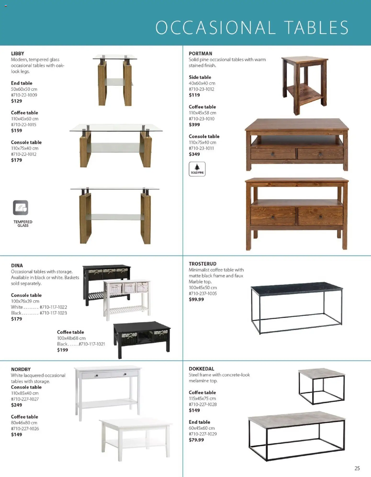 JYSK flyer valid from 01.01.2026 | Page: 25 | Products: Coffee table, Table, Coffee