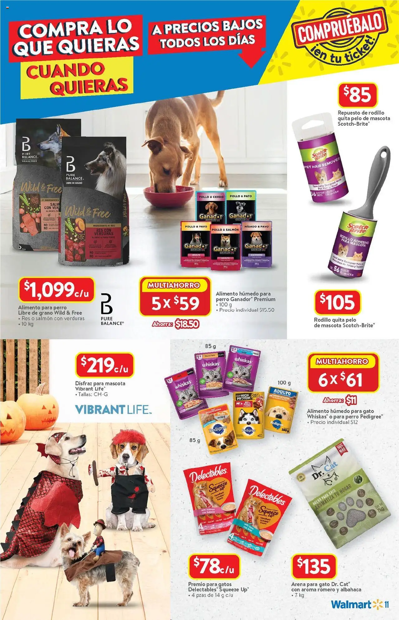 Nuevas ofertas de Walmart válidas en toda la República Mexicana desde el 14.08.2025. ¡Encuentra las mejores ofertas en Walmart - Folleto! | Página: 11 | Productos: Cerdo, Res, Paté, Rodillo
