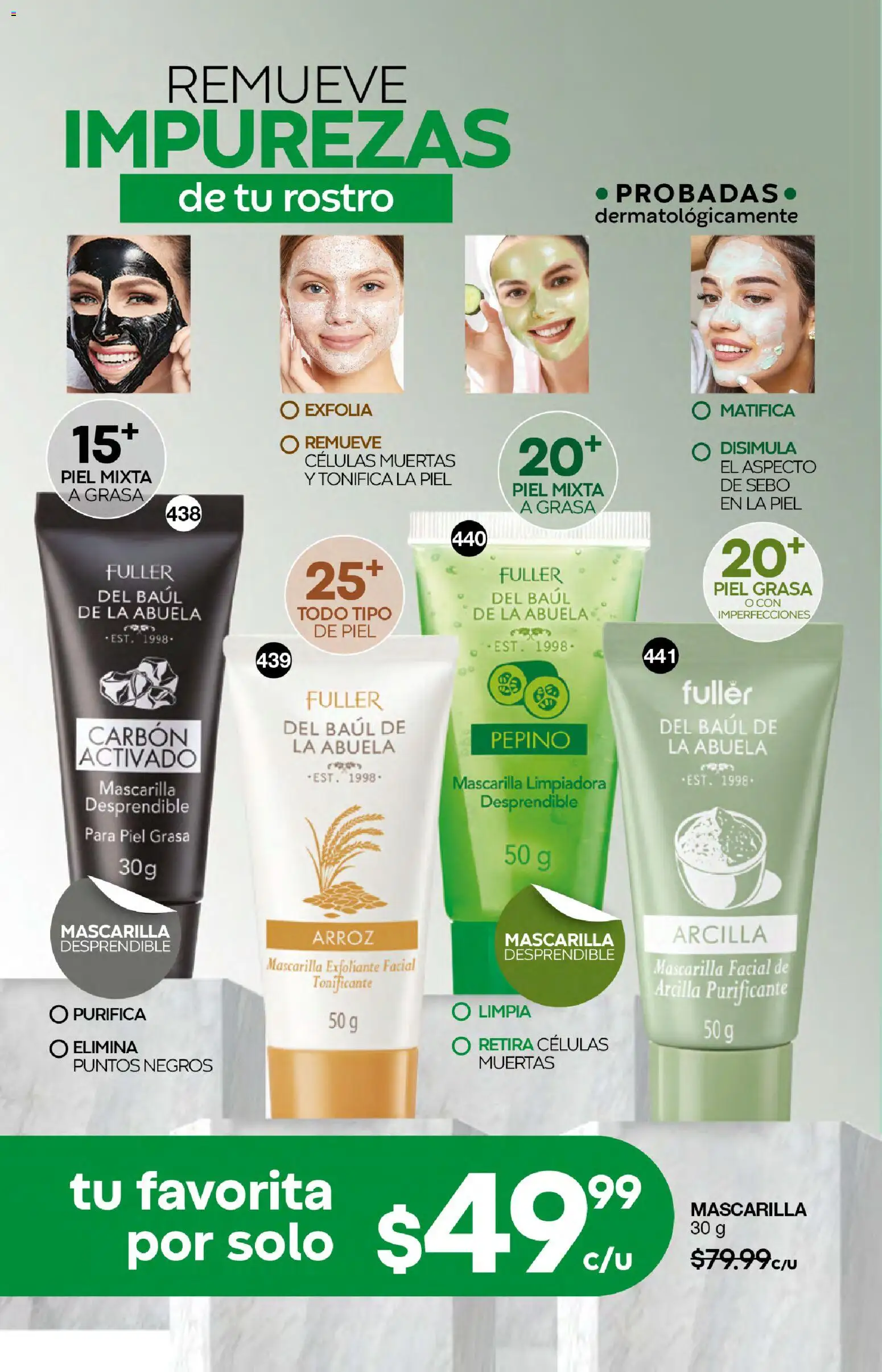Nuevas ofertas de Fuller válidas en toda la República Mexicana desde el 07.01.2026. ¡Encuentra las mejores ofertas en Fuller campaña 20 2026! | Página: 126 | Productos: Exfoliante facial, Arroz, Mascarilla