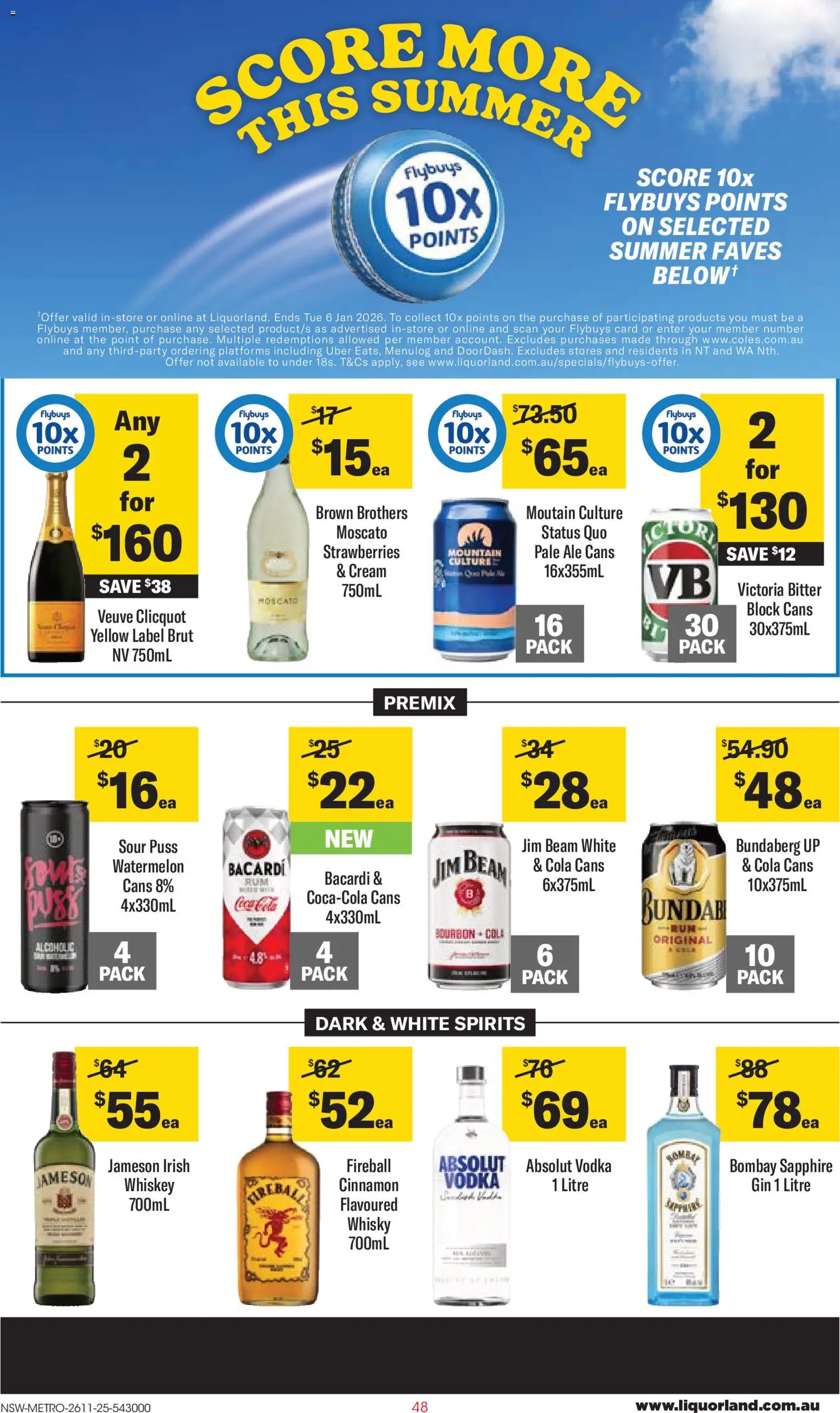 Coles catalogue - valid from 26.11.2025 | Page: 48 | Products: Platforms, Strawberries, Cream, Vodka