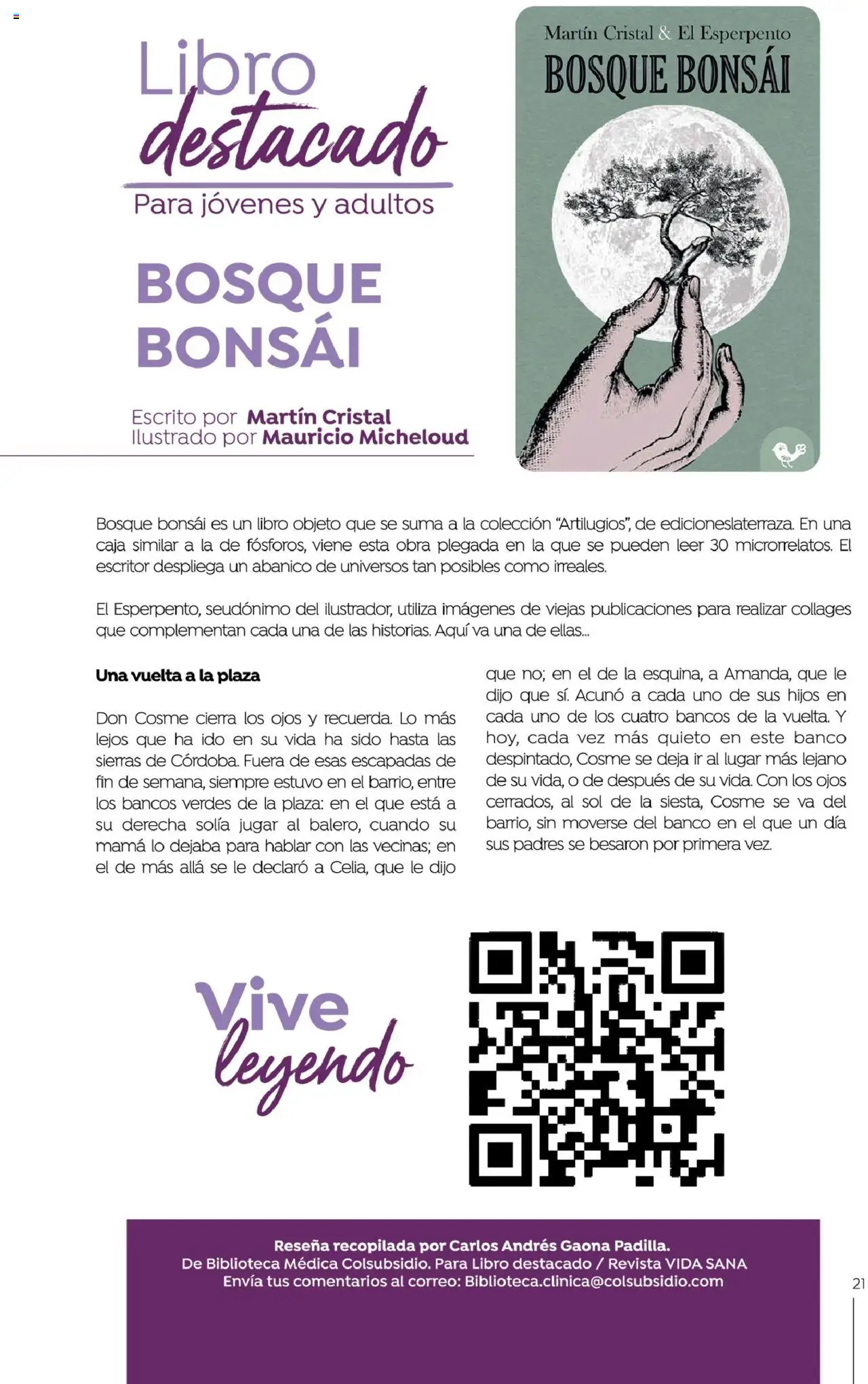 Colsubsidio revista - valida desde el 01.08.2025 | Página: 21 | Productos: Magdalena, Banco, Biblioteca, Caja