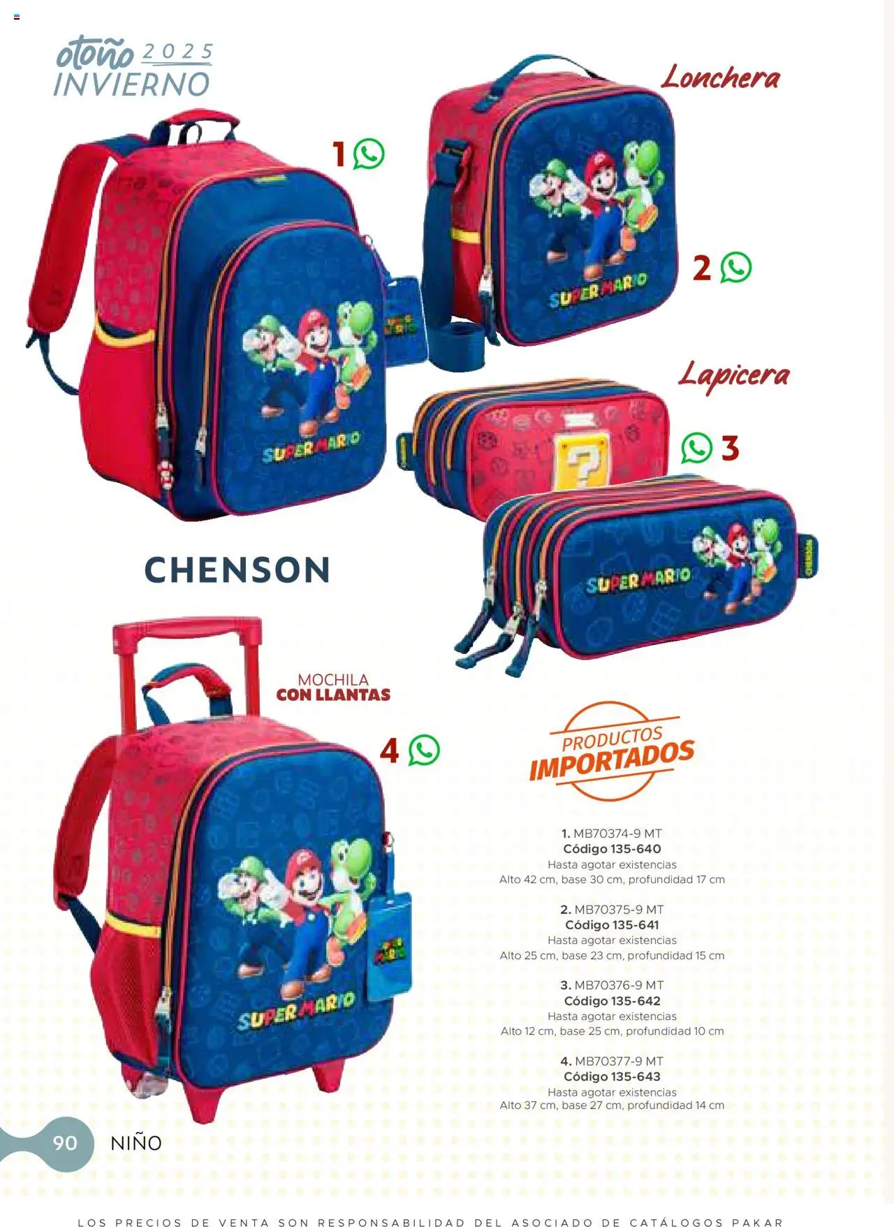 Nuevas ofertas de SC Pakar válidas en toda la República Mexicana desde el 24.07.2025. ¡Encuentra las mejores ofertas en SC Pakar - Catálogo Nino otoño / invierno! | Página: 90 | Productos: Mochila