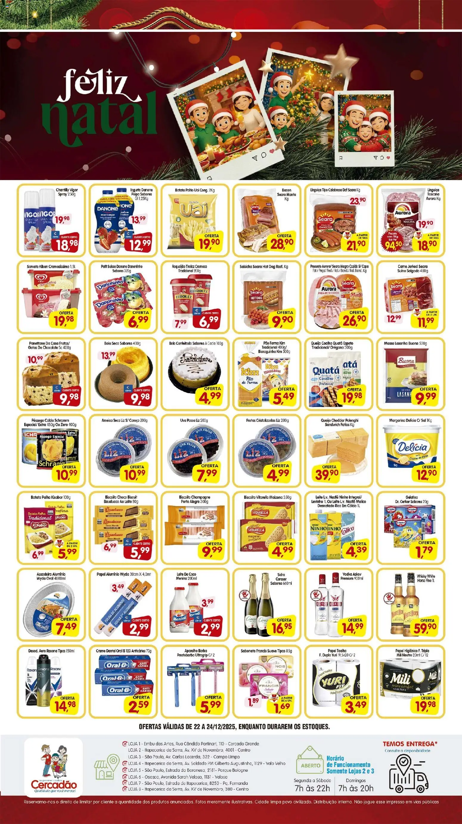 Cercadão Folheto - válido de 22.12.2025 | Página: 2 | Produtos: Coco, Cheddar, Bolo, Gelatina