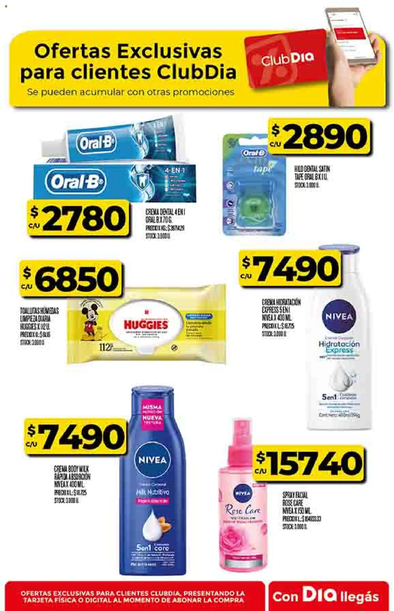 Supermercado DIA Ofertas │ válido desde el 28.01.2026 | Página: 47 | Productos: Toallitas húmedas, Hilo dental, Crema