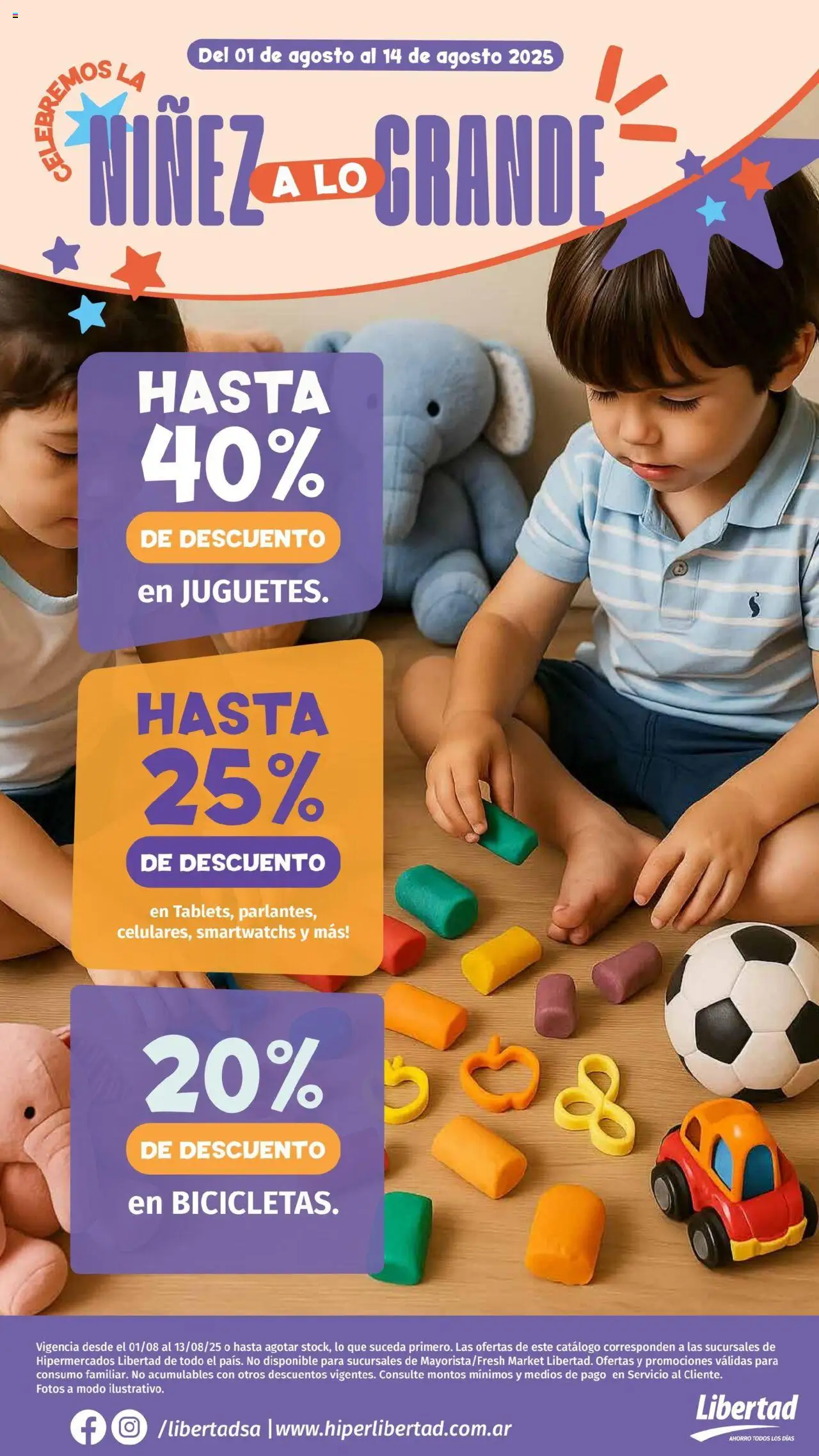 Hipermercado Libertad - Celebremos la niñez a lo grande │ válido desde el 01.08.2025 | Página: 1
