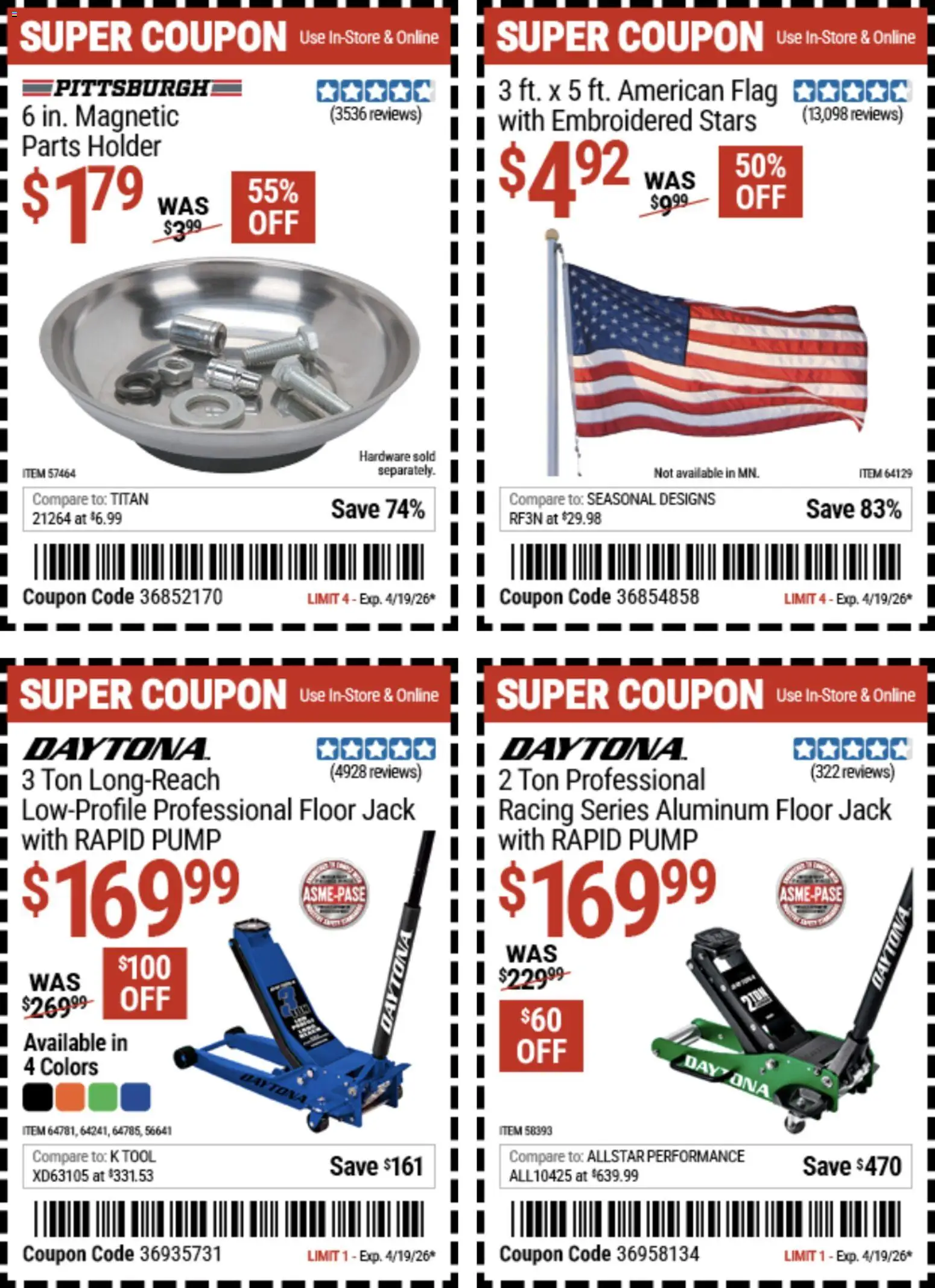 Harbor Freight Spring Black Friday - valid from 14.04.2026 | Page: 40 | Products: Pump