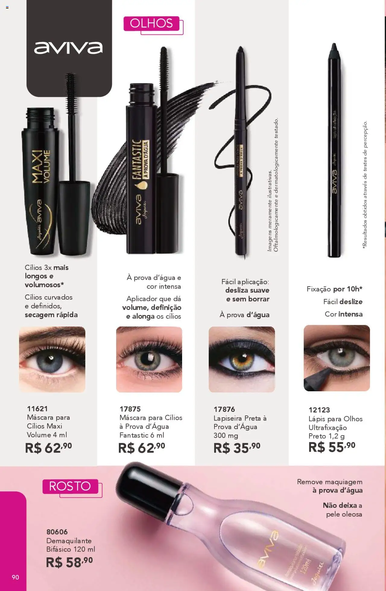 Jequiti Folheto - válido de 03.10.2025 | Página: 90 | Produtos: Máscara para cílios, Lápis, Lapiseira, Demaquilante
