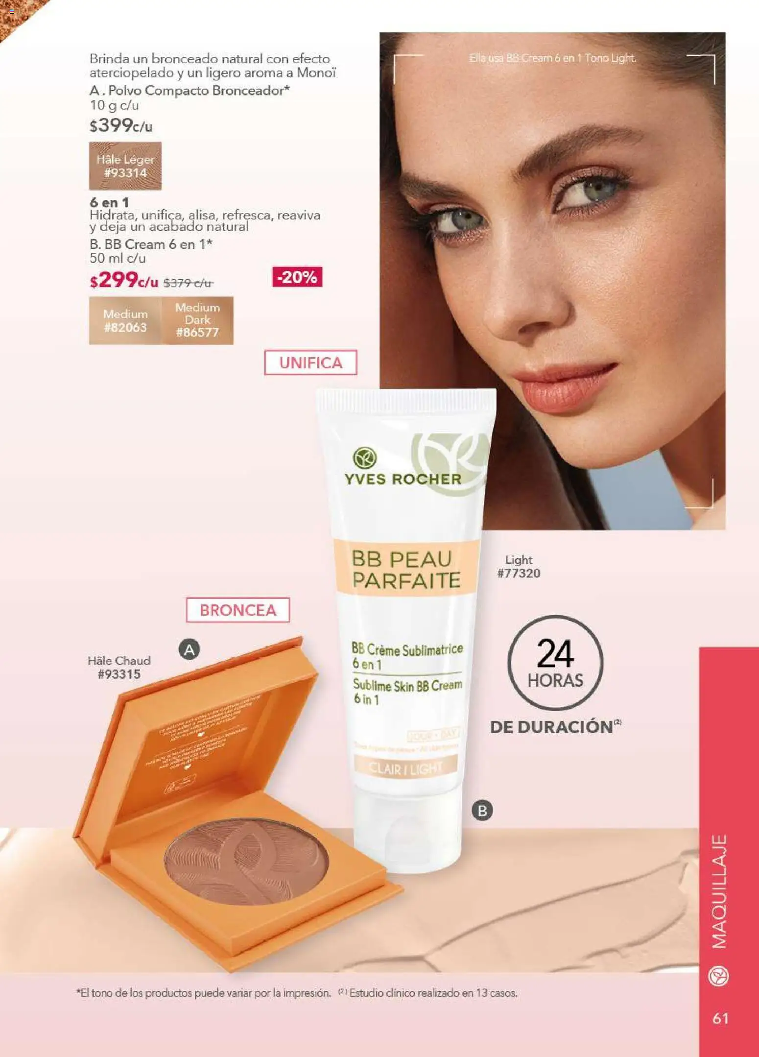 Nuevas ofertas de Yves Rocher válidas en toda la República Mexicana desde el 09.12.2025. ¡Encuentra las mejores ofertas en Yves Rocher campaña 17 2025! | Página: 61 | Productos: Polvo compacto, Maquillaje, Polvo