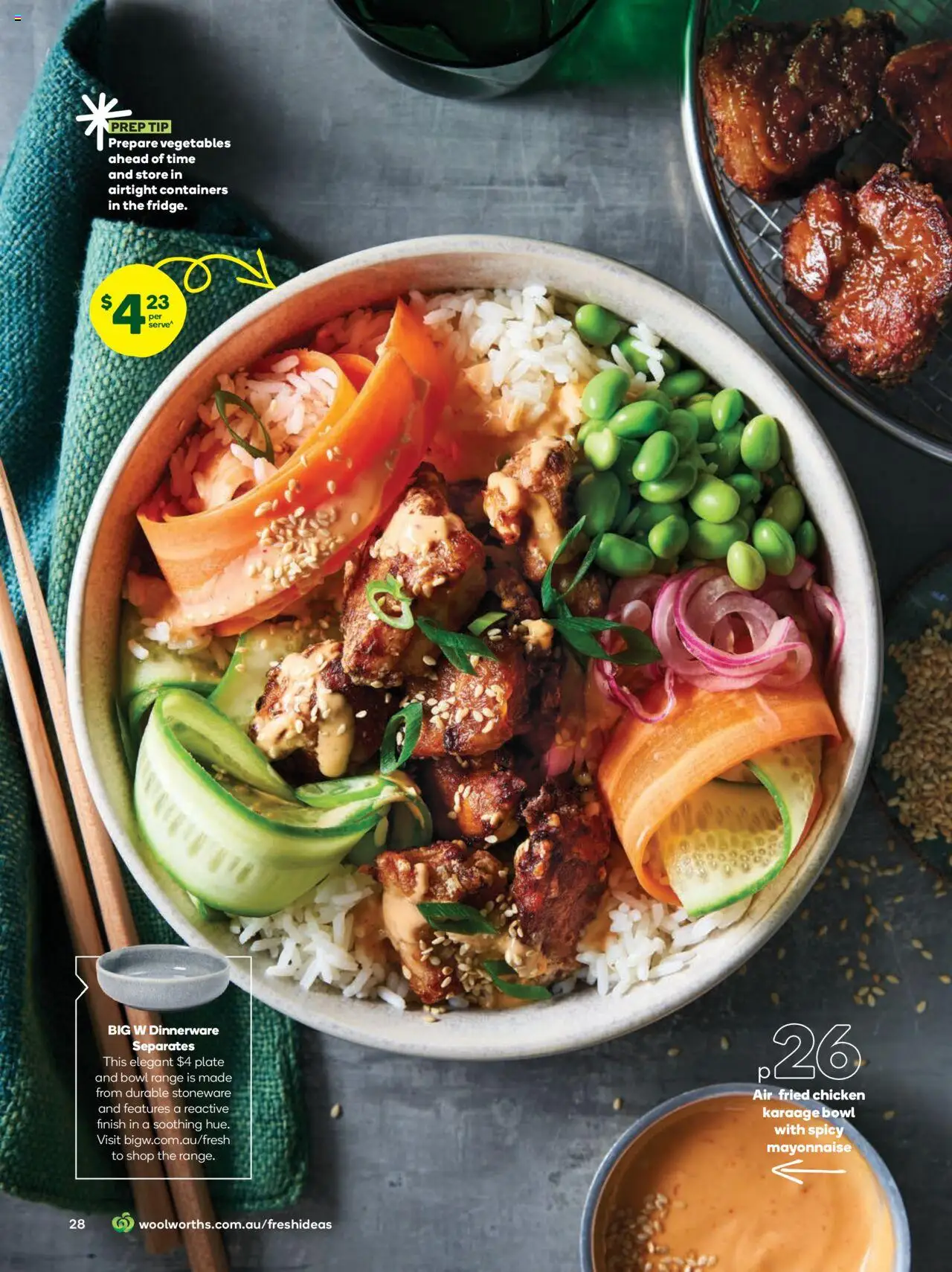Woolworths catalogue - valid from 01.07.2025 | Page: 28 | Products: Chicken, Vegetables, Mayonnaise