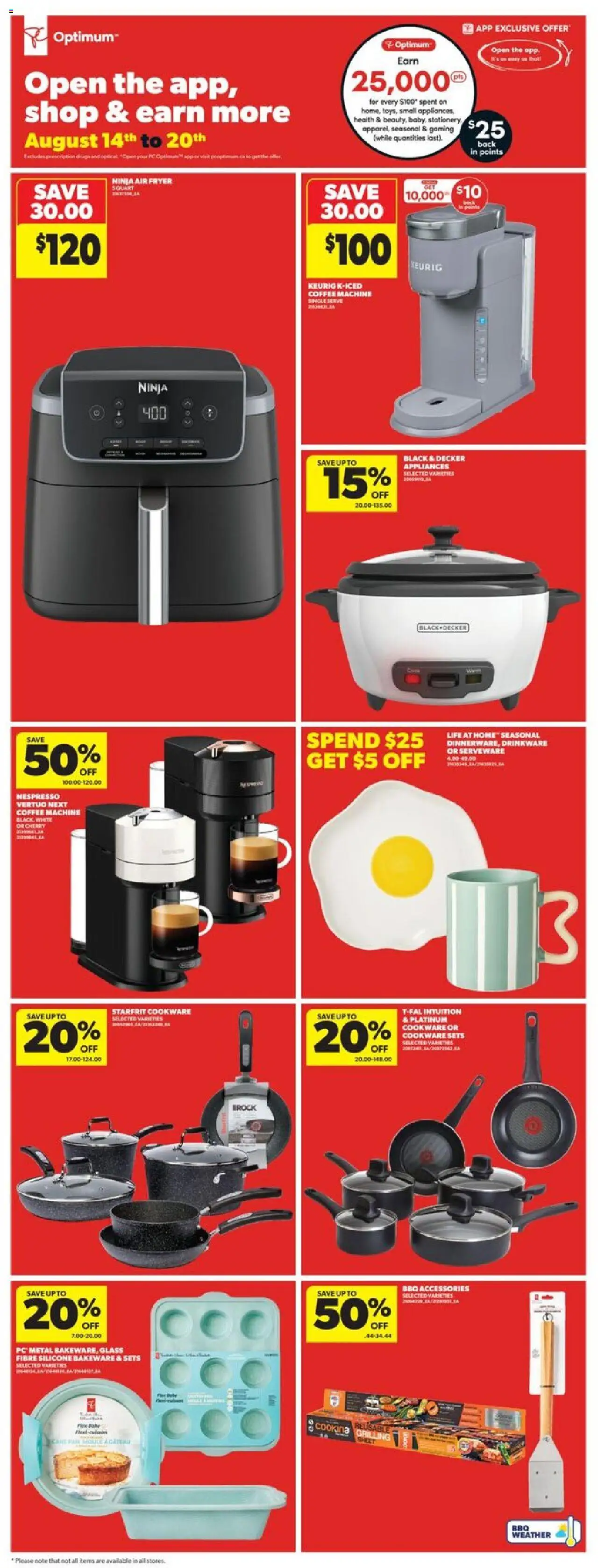 Real Canadian Superstore flyer valid from 14.08.2025 | Page: 30 | Products: PC, Fryer, Coffee