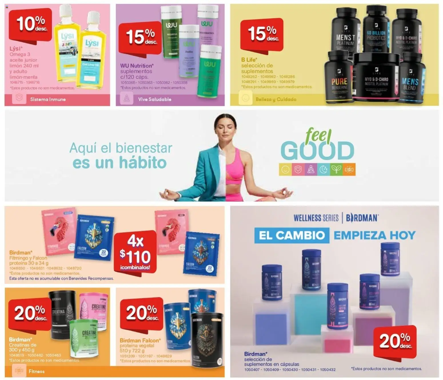 Nuevas ofertas de Farmacia Benavides válidas en toda la República Mexicana desde el 01.01.2026. ¡Encuentra las mejores ofertas en Farmacia Benavides catálogo! | Página: 10 | Productos: Limón, Aceite