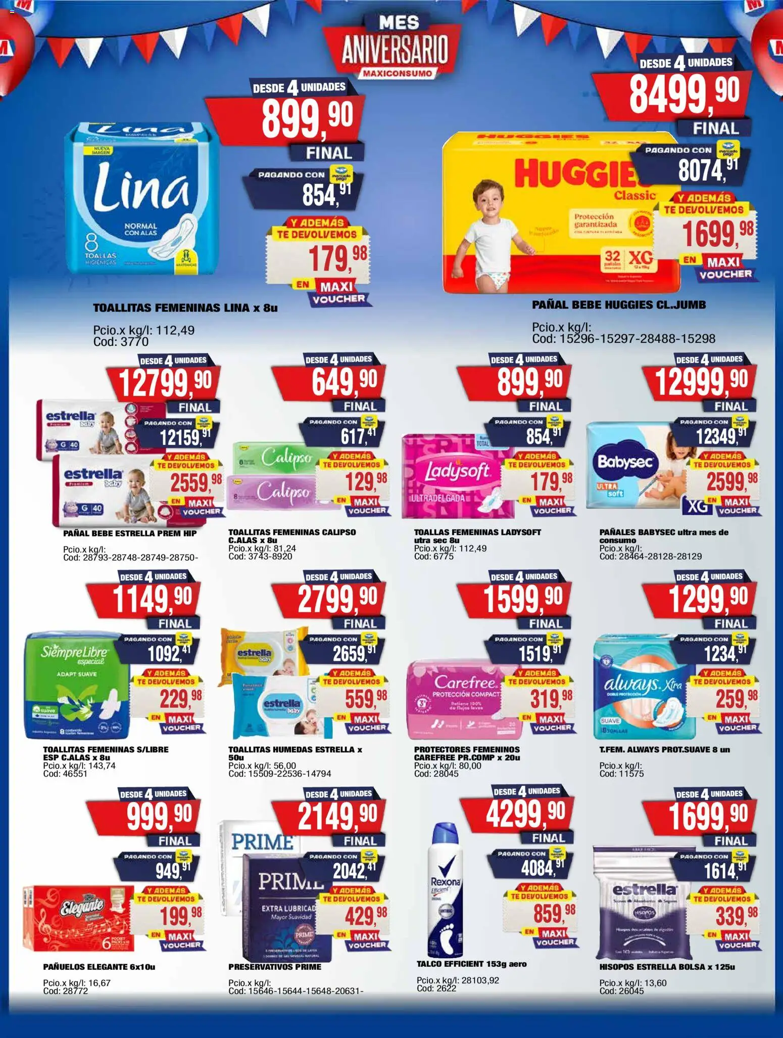 Maxiconsumo ofertas │ válido desde el 15.12.2025 | Página: 32 | Productos: Bolsa, Toallas, Toallitas húmedas, Preservativos