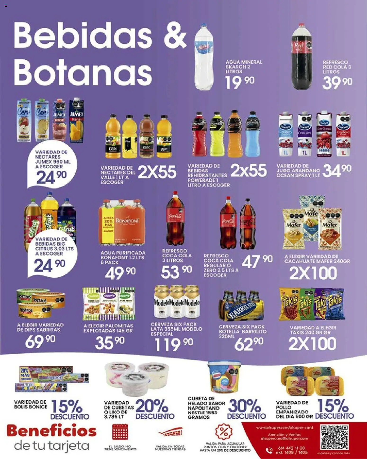 Nuevas ofertas de Alsuper válidas en toda la República Mexicana desde el 28.04.2026. ¡Encuentra las mejores ofertas en Alsuper folleto Calera! | Página: 7 | Productos: Pollo, Jugo, Cerveza, Botella