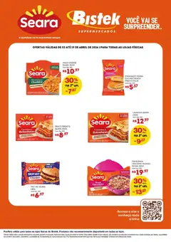 Bistek Supermercados ofertas Seara - Pré-Visualização do folheto da loja Bistek Supermercados, válido de 03.04.2026