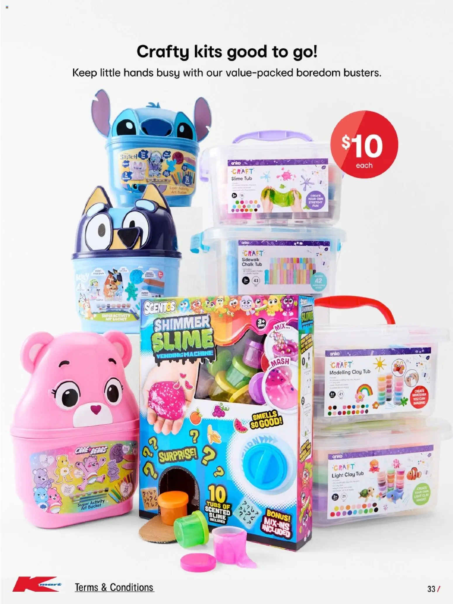 Kmart catalogue - valid from 02.04.2026 | Page: 33 | Products: Bucket, Light, Kits, Clay