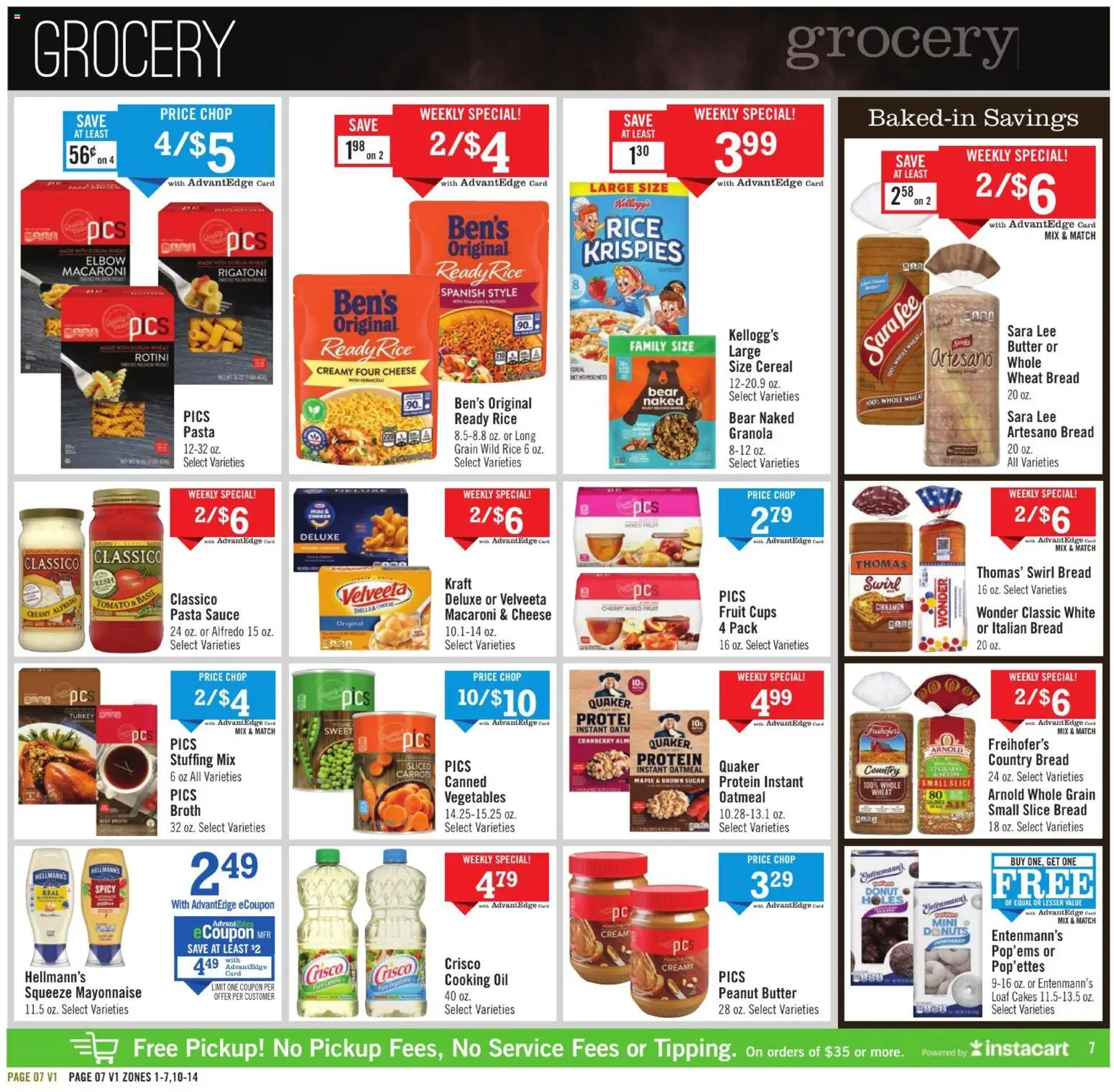 Price Chopper Weekly Ad - valid from 08.03.2026 | Page: 7 | Products: Butter, Cheese, Oil, Rice