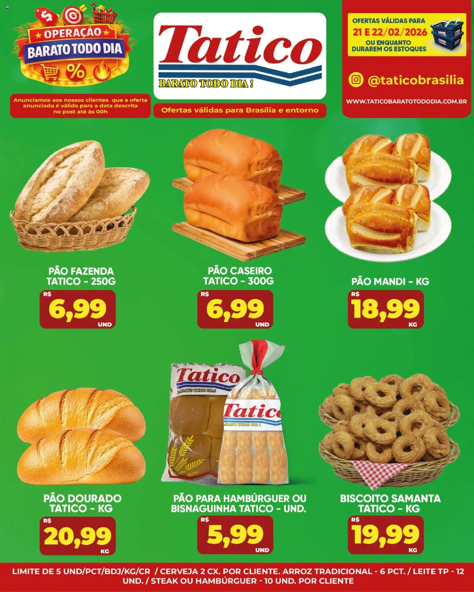 Tatico Folheto - válido de 23.02.2026 | Página: 28 | Produtos: Leite, Pão, Cerveja, Arroz
