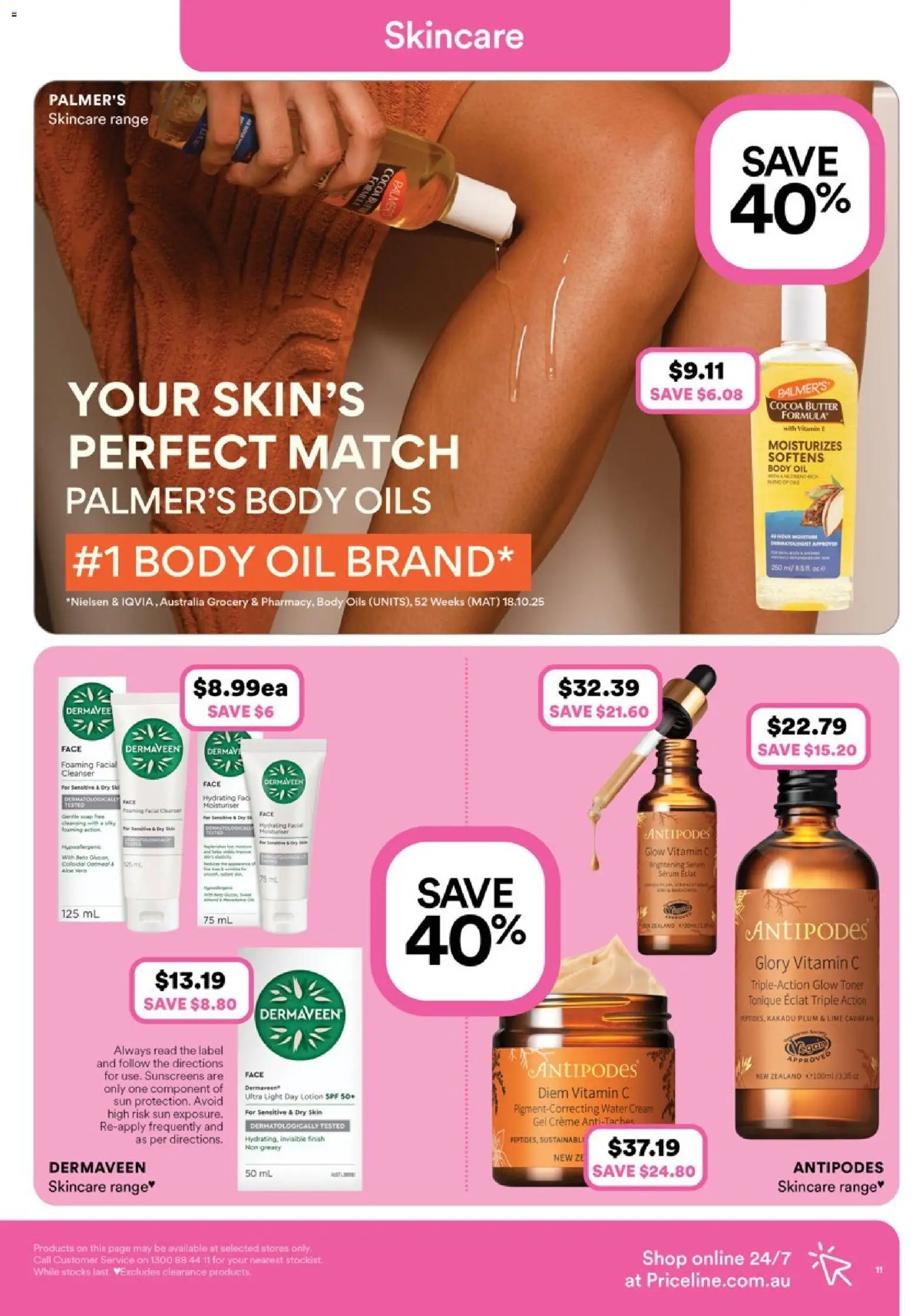 Priceline Pharmacy catalogue - valid from 19.02.2026 | Page: 11 | Products: Light, Butter, Oil, Toner