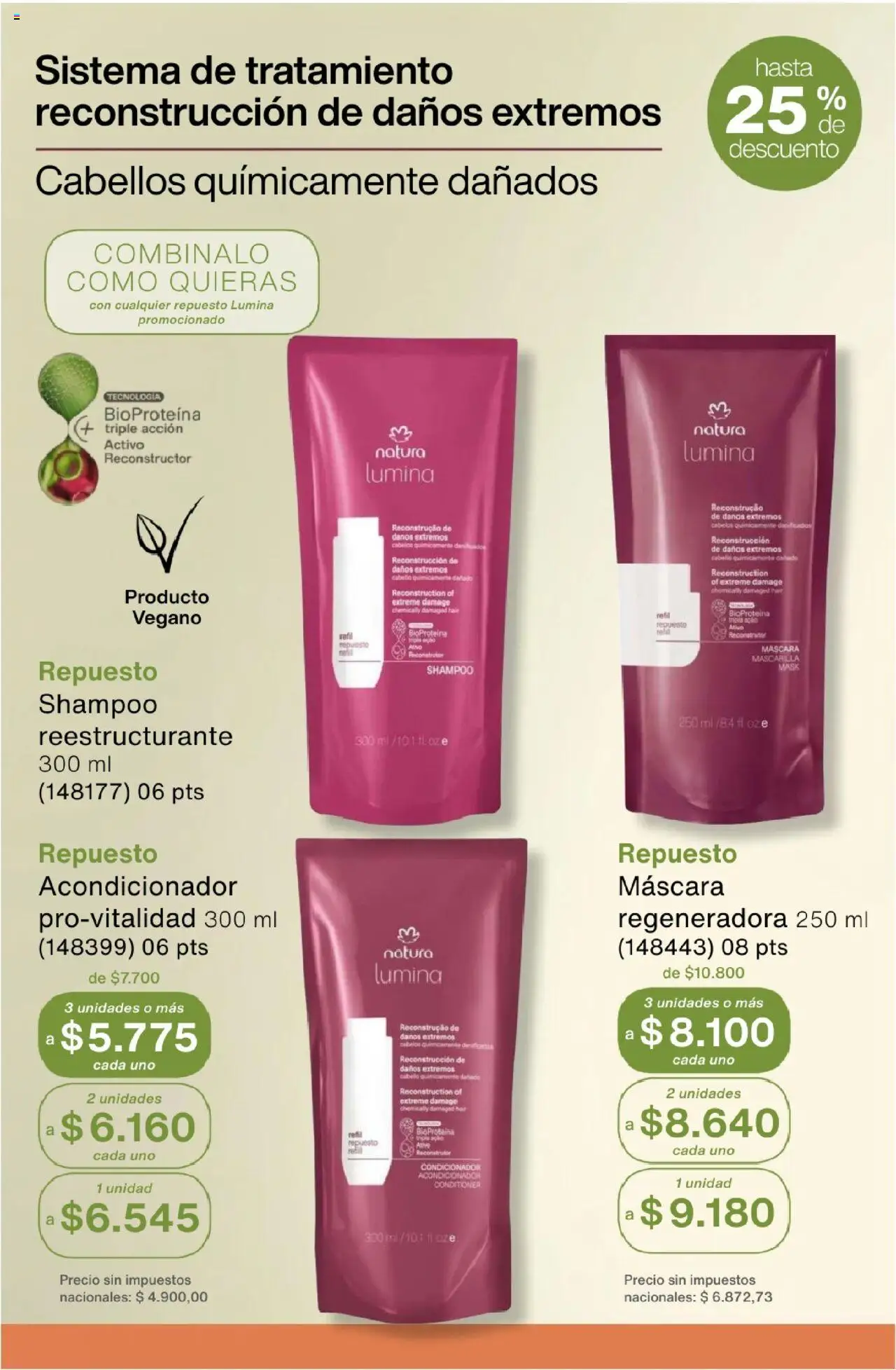 Natura - Catálogo Ciclo 15 │ válido desde el 01.10.2025 | Página: 216 | Productos: Mascarilla, Máscara, Shampoo, Acondicionador