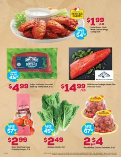 Preview of Grocery Outlet weekly ads valid from 08.04.2026 | Page: 2 | Products: Romaine, Oranges, Beef