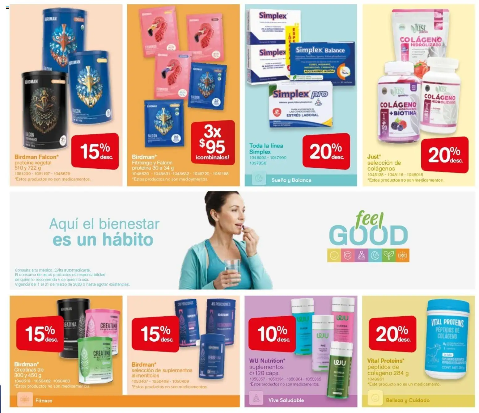 Nuevas ofertas de Farmacia Benavides válidas en toda la República Mexicana desde el 01.01.2026. ¡Encuentra las mejores ofertas en Farmacia Benavides catálogo! | Página: 9