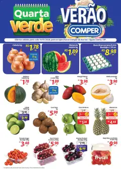 Comper - Ofertas Quarta Verde - Pré-Visualização do folheto da loja Comper, válido de 14.01.2026 | Página: 1 | Produtos: Coco, Abóbora, Alho, Bandeja