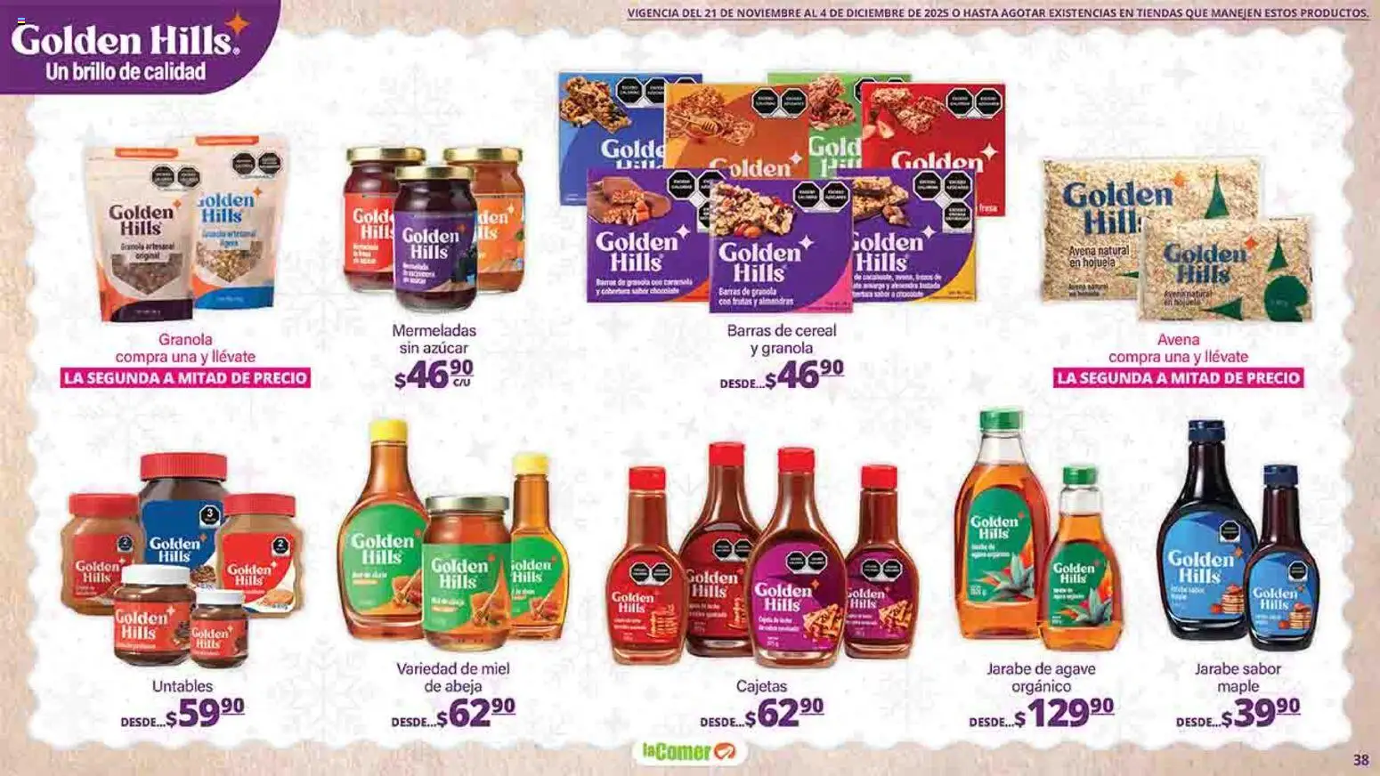 Nuevas ofertas de La Comer válidas en toda la República Mexicana desde el 21.11.2025. ¡Encuentra las mejores ofertas en La Comer folleto Felices Fiestas! | Página: 38 | Productos: Fresa, Azúcar, Avena, Chocolate