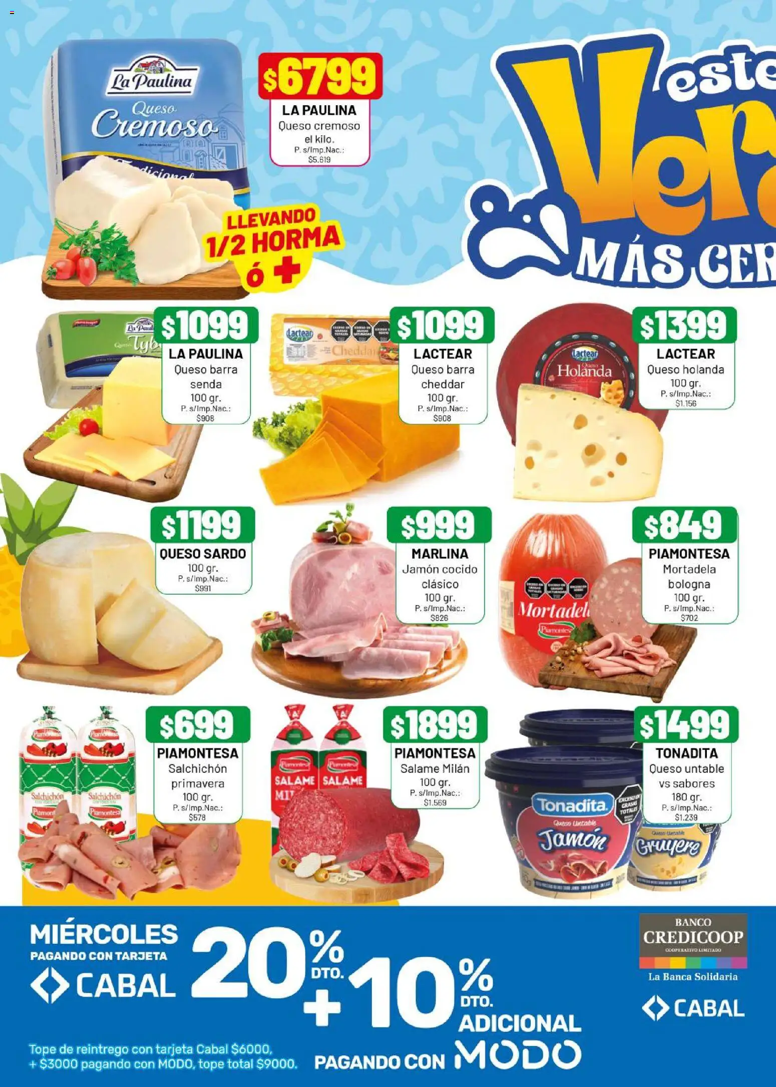 Almacor catálogo │ válido desde el 08.01.2026 | Página: 4 | Productos: Jamón cocido, Mortadela, Queso, Salame