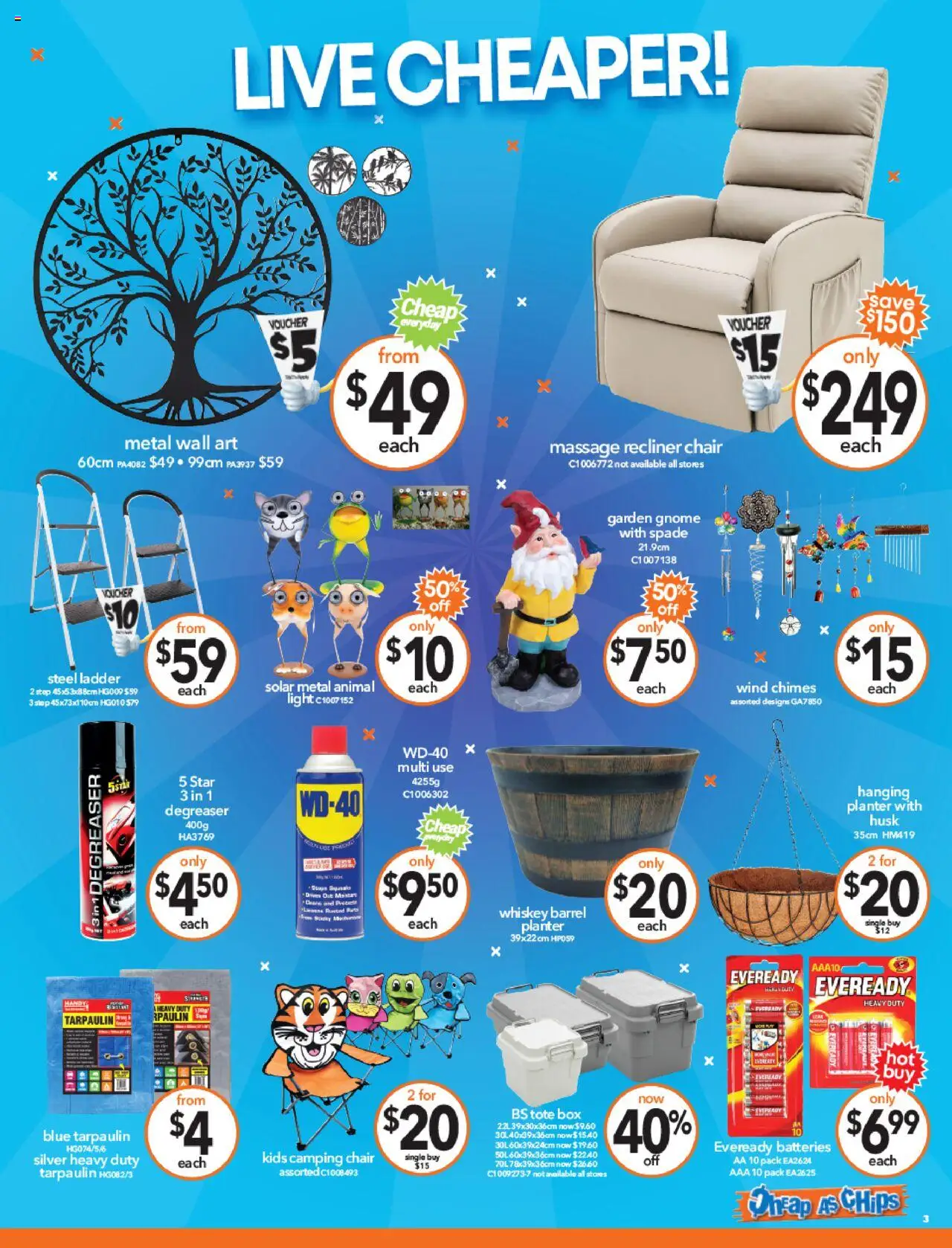Cheap as Chips catalogue - valid from 20.08.2025 | Page: 3 | Products: Box, Light, Whiskey, Batteries