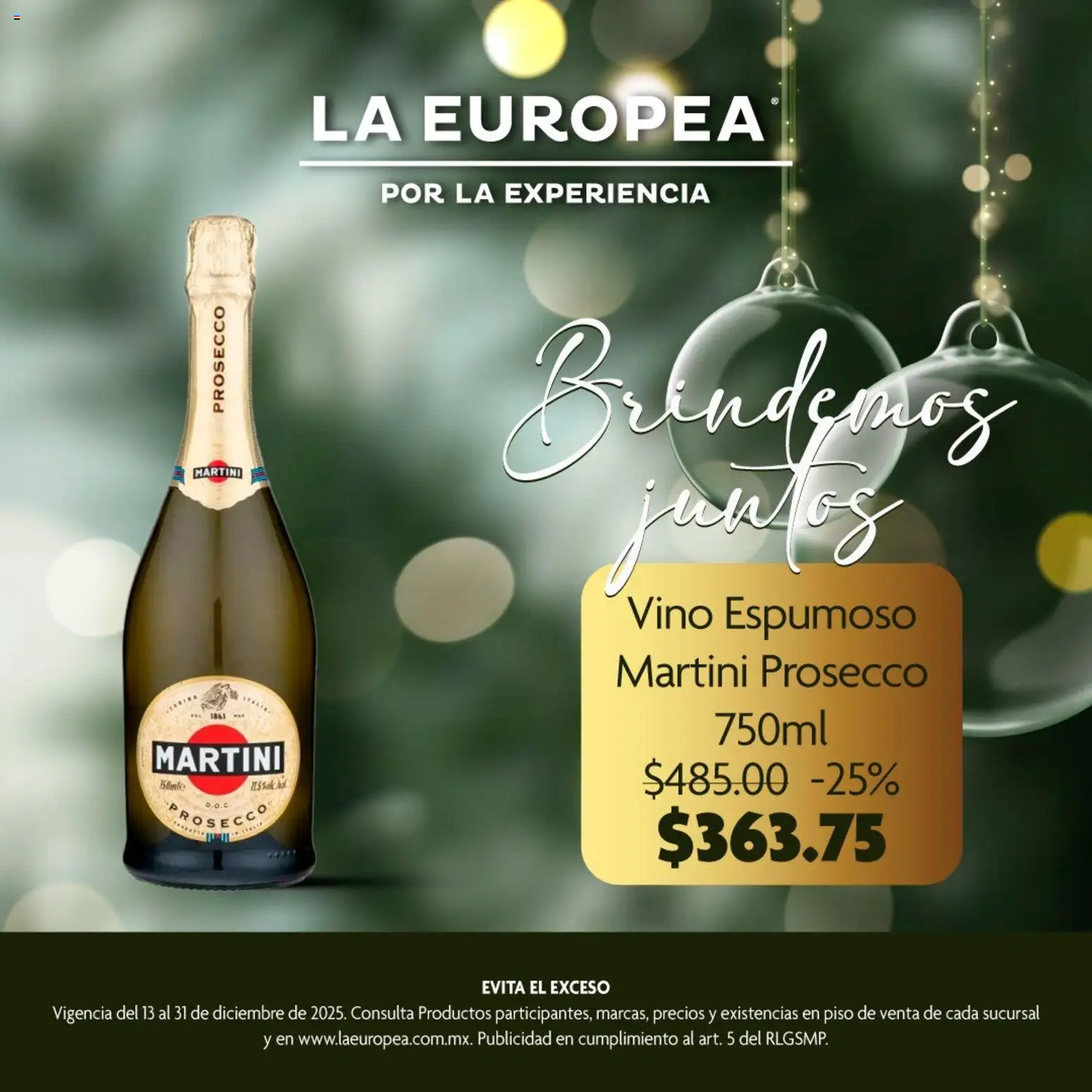 Nuevas ofertas de La Europea válidas en toda la República Mexicana desde el 13.12.2025. ¡Encuentra las mejores ofertas en La Europea catálogo Celebra con etiquetas premium! | Página: 2 | Productos: Vino