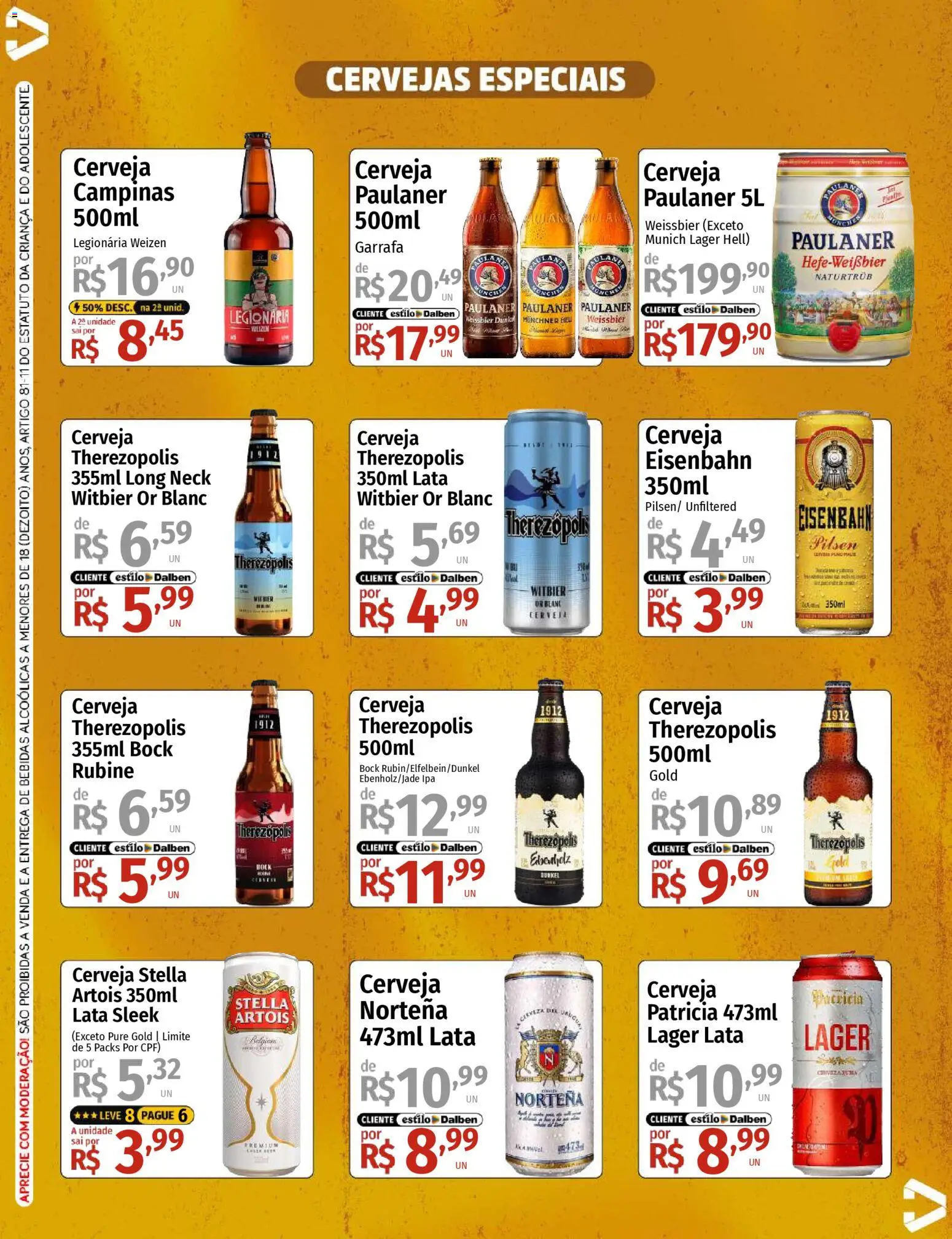 Supermercado Dalben Folheto - válido de 13.02.2026 | Página: 3 | Produtos: Eisenbahn, Cerveja
