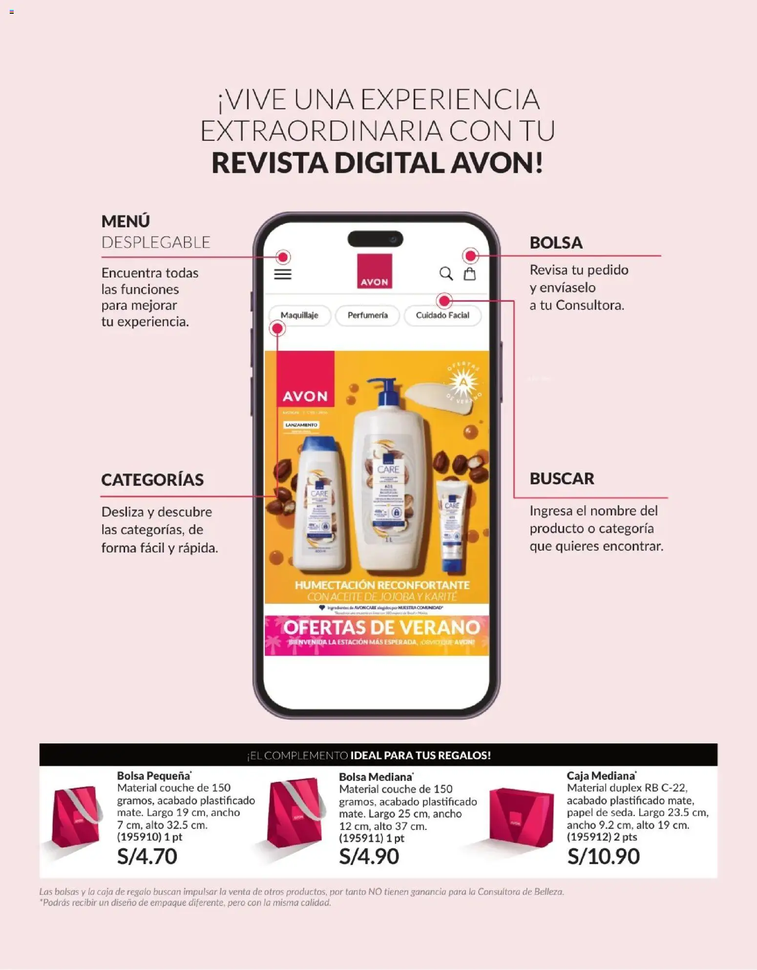Catálogo Avon válido desde 01.01.2026 | Página: 2 | Productos: Caja, Empaque, Bolsa, Maquillaje