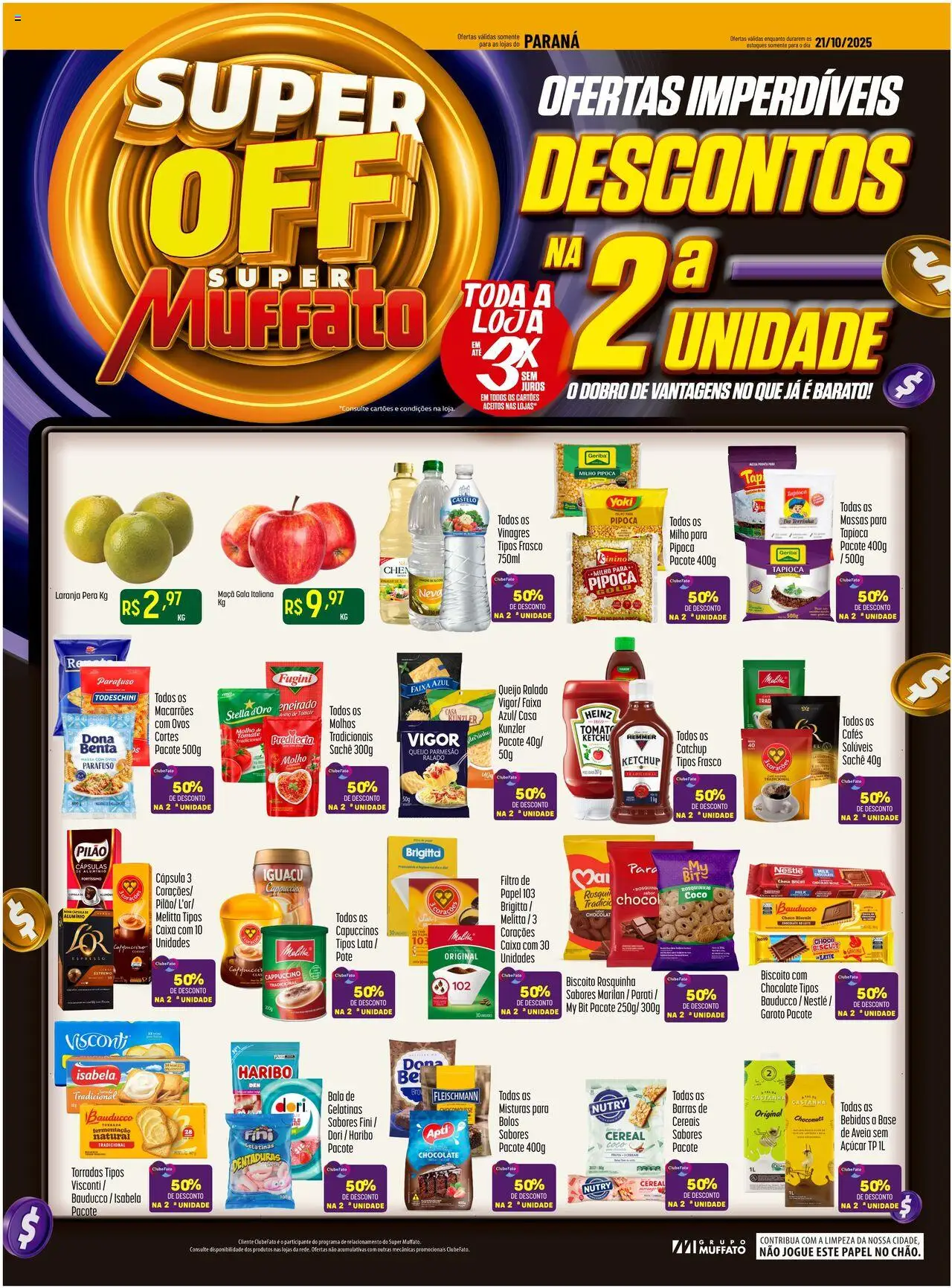 Super Muffato Folheto - válido de 21.10.2025 | Página: 1 | Produtos: Coco, Molho de tomate, Massa, Ketchup