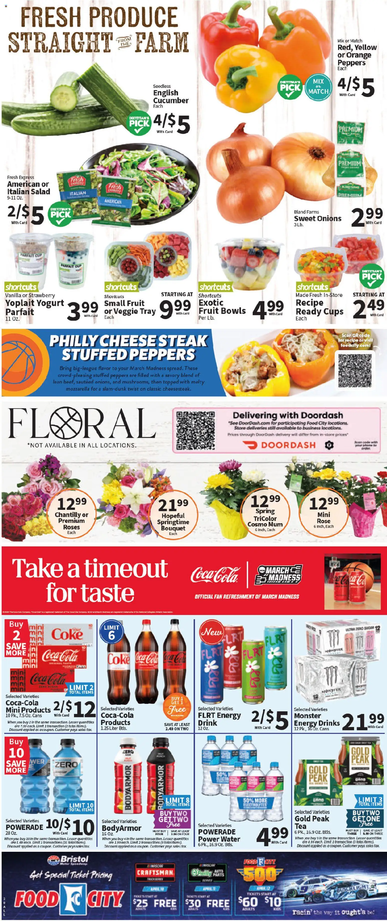 Food City Weekly Ad - valid from 25.03.2026 | Page: 5 | Products: Peppers, Cheese, Salad, Water