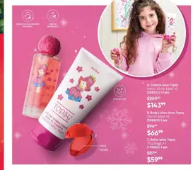 Vista previa de Body Lotion Avon Topsy, 150 ml; Edad: +3, nuevo folleto de la tienda, válido en México a partir del 07.11.2025 | Página: 163