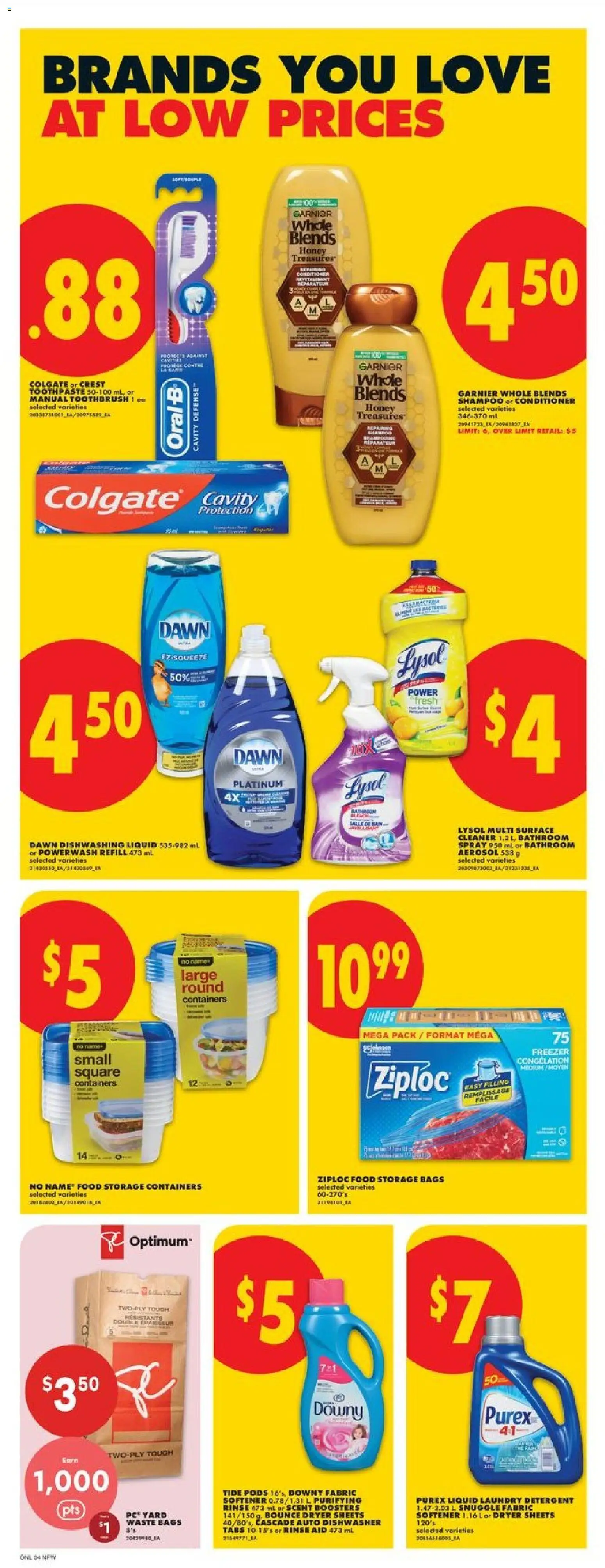 No Frills flyer valid from 19.03.2026 | Page: 9 | Products: PC, Dryer, Dishwasher, Shampoo