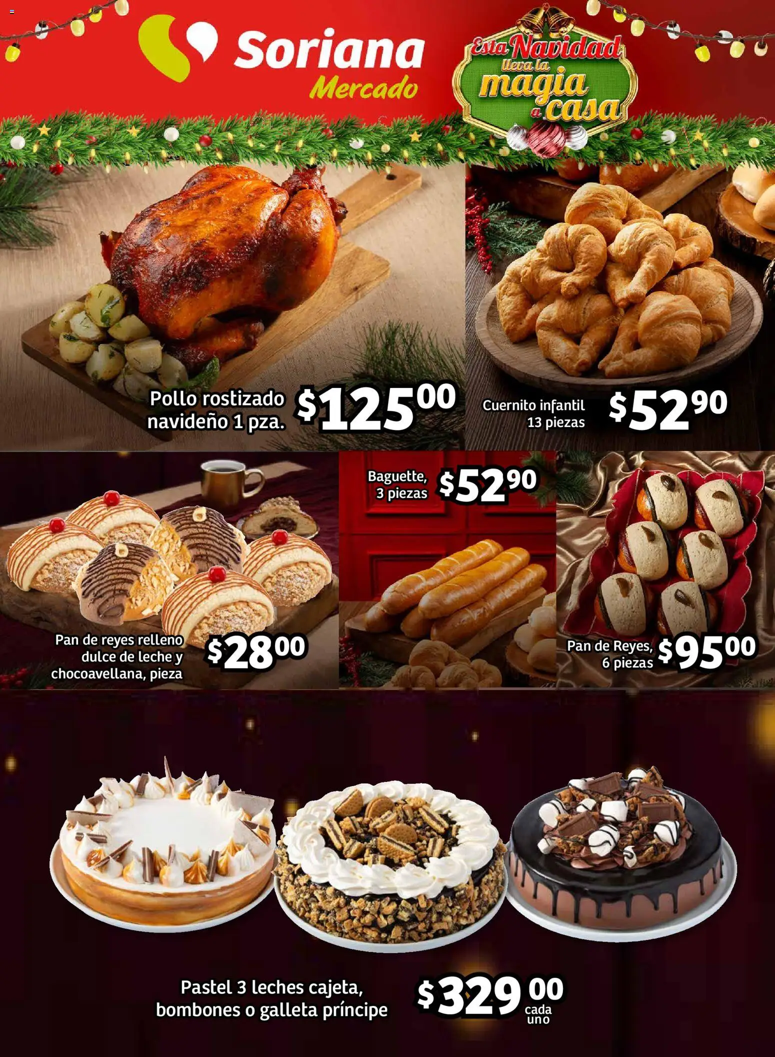 Nuevas ofertas de Soriana válidas en toda la República Mexicana desde el 27.11.2025. ¡Encuentra las mejores ofertas en Soriana - Pesito Valedor Mercado: Chih, Coah, Dur, NL, SLP, Tamps, Zac! | Página: 13 | Productos: Pollo, Dulce de leche, Cuernito, Leche