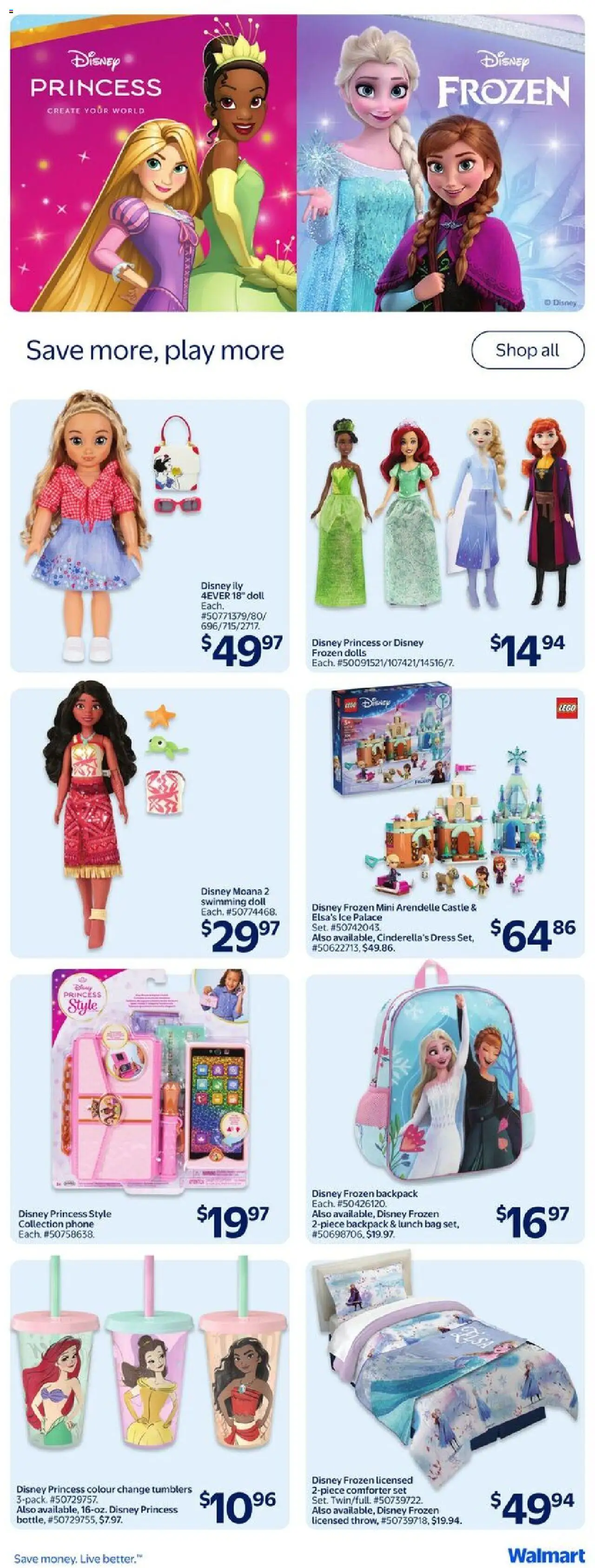 Walmart flyer valid from 21.08.2025 | Page: 18 | Products: Backpack, Dress, Phone, Bag