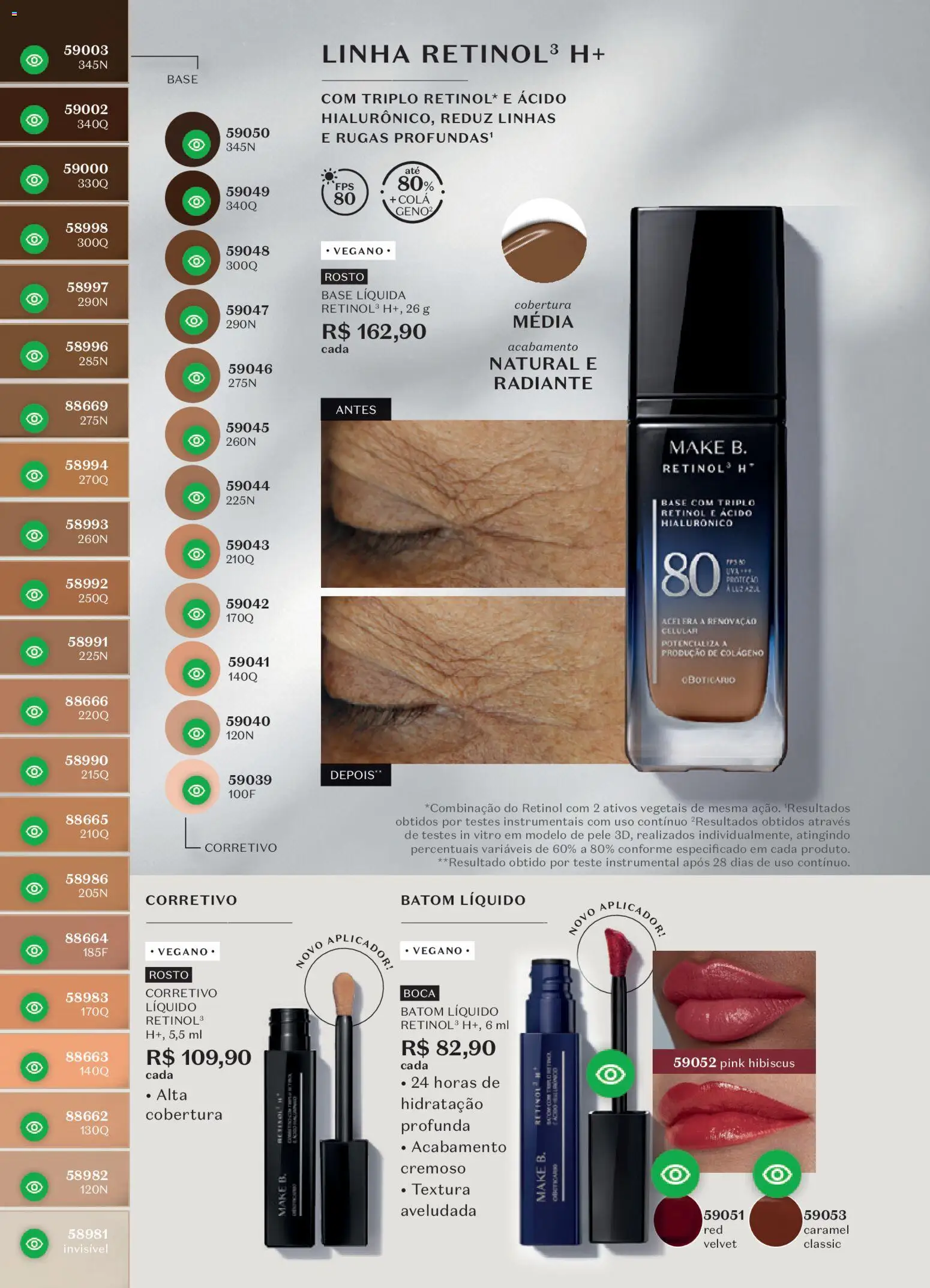 O Boticário Folheto - válido de 26.12.2025 | Página: 118 | Produtos: Colágeno, Corretivo, Batom, Base