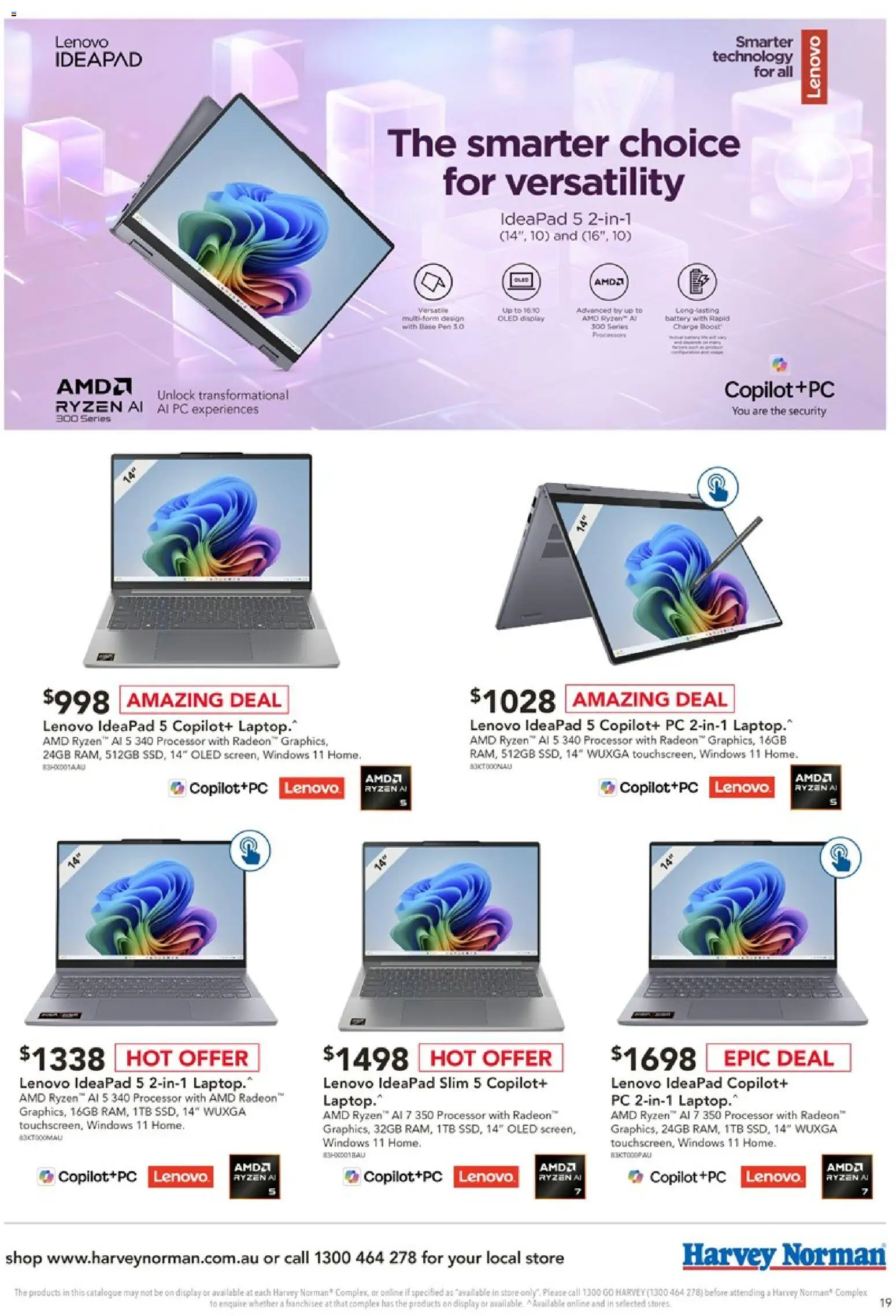 Harvey Norman catalogue - valid from 06.03.2026 | Page: 19 | Products: Battery, Pc, Laptop