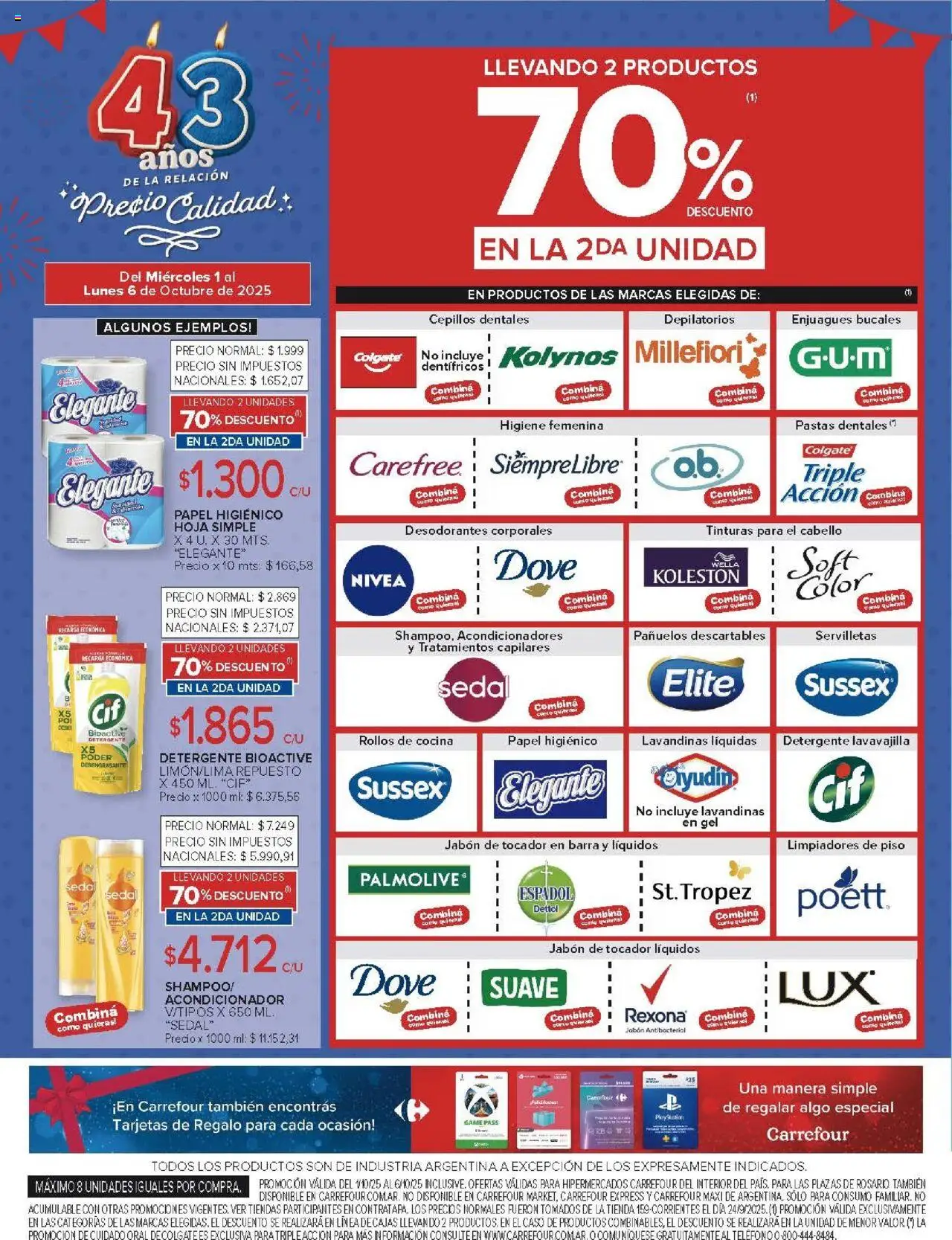 Carrefour ofertas - Corrientes │ válido desde el 01.10.2025 | Página: 7 | Productos: Teléfono, Caso, Cocina, Acondicionador