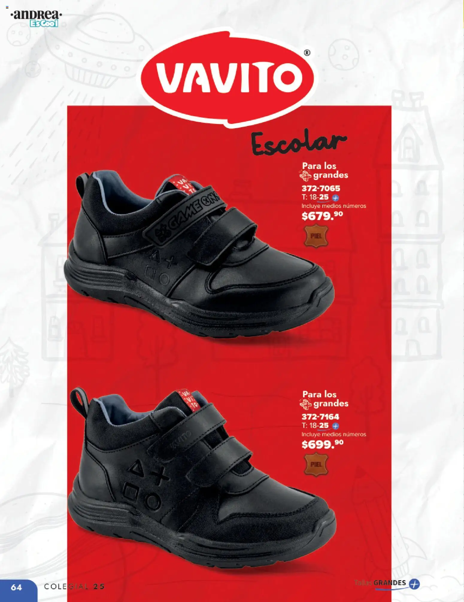 Nuevas ofertas de Andrea válidas en toda la República Mexicana desde el 25.05.2025. ¡Encuentra las mejores ofertas en Andrea catálogo Colegial ! | Página: 64