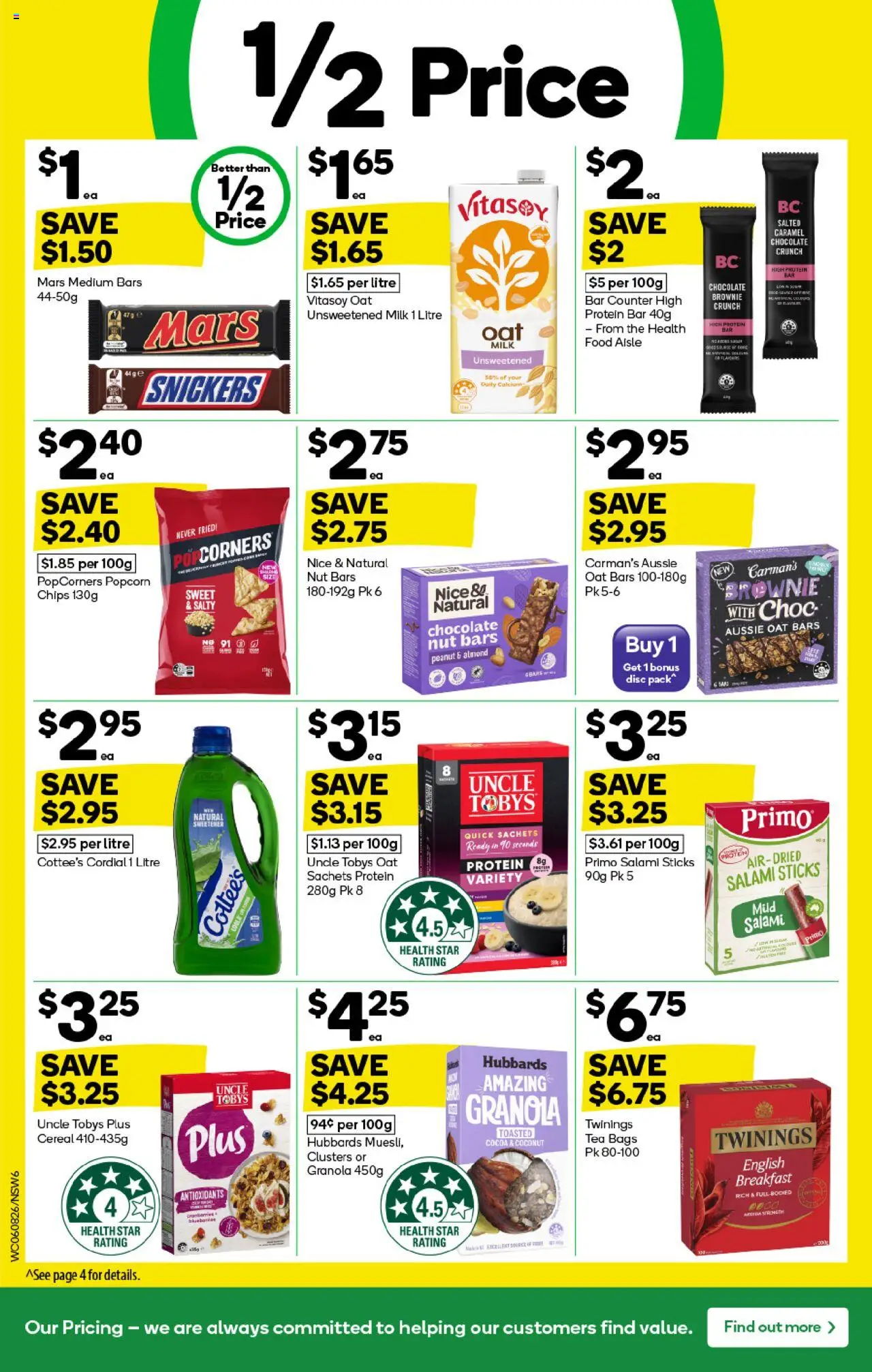Woolworths catalogue - valid from 06.08.2025 | Page: 6 | Products: Cocoa, Milk, Cereal, Popcorn