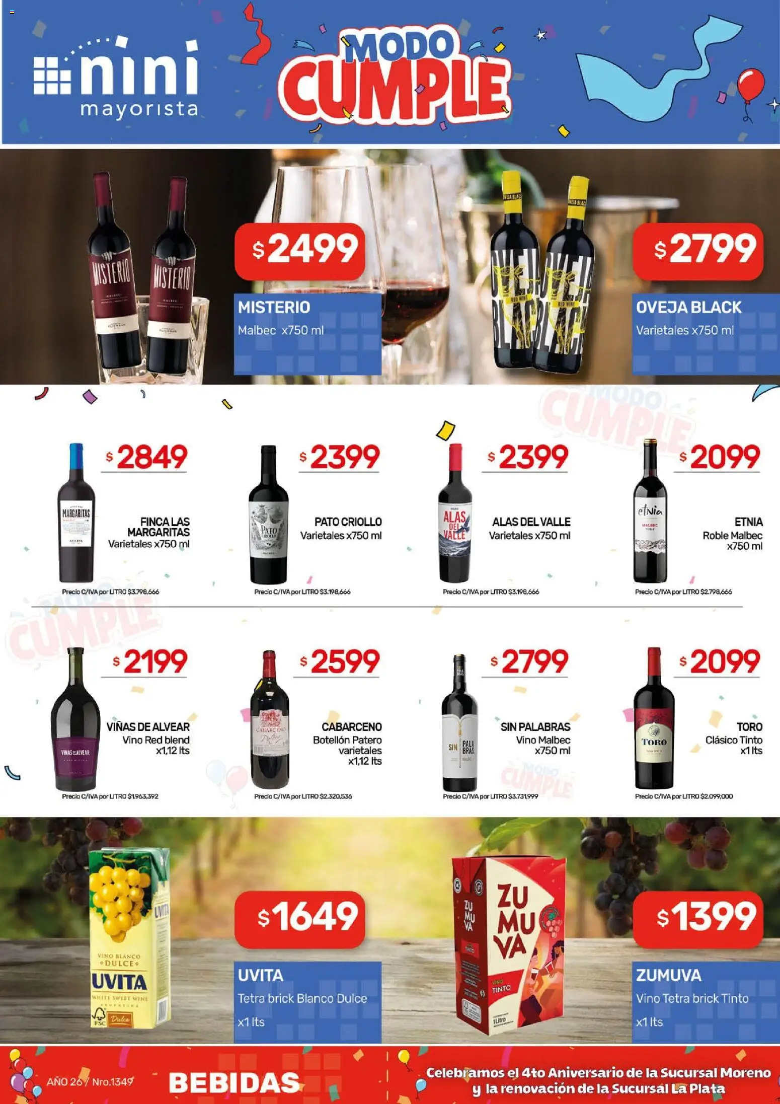 NINI Mayorista Ofertas │ válido desde el 02.03.2026 | Página: 16 | Productos: Pala, Vino