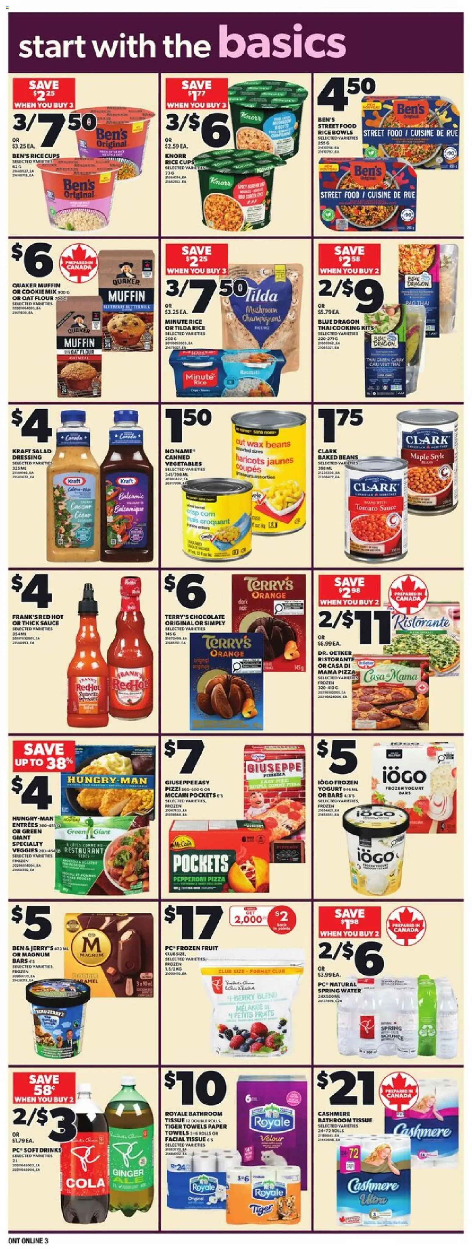 Loblaws flyer valid from 06.11.2025 | Page: 15 | Products: Rice, Salad, Chocolate, Pizza