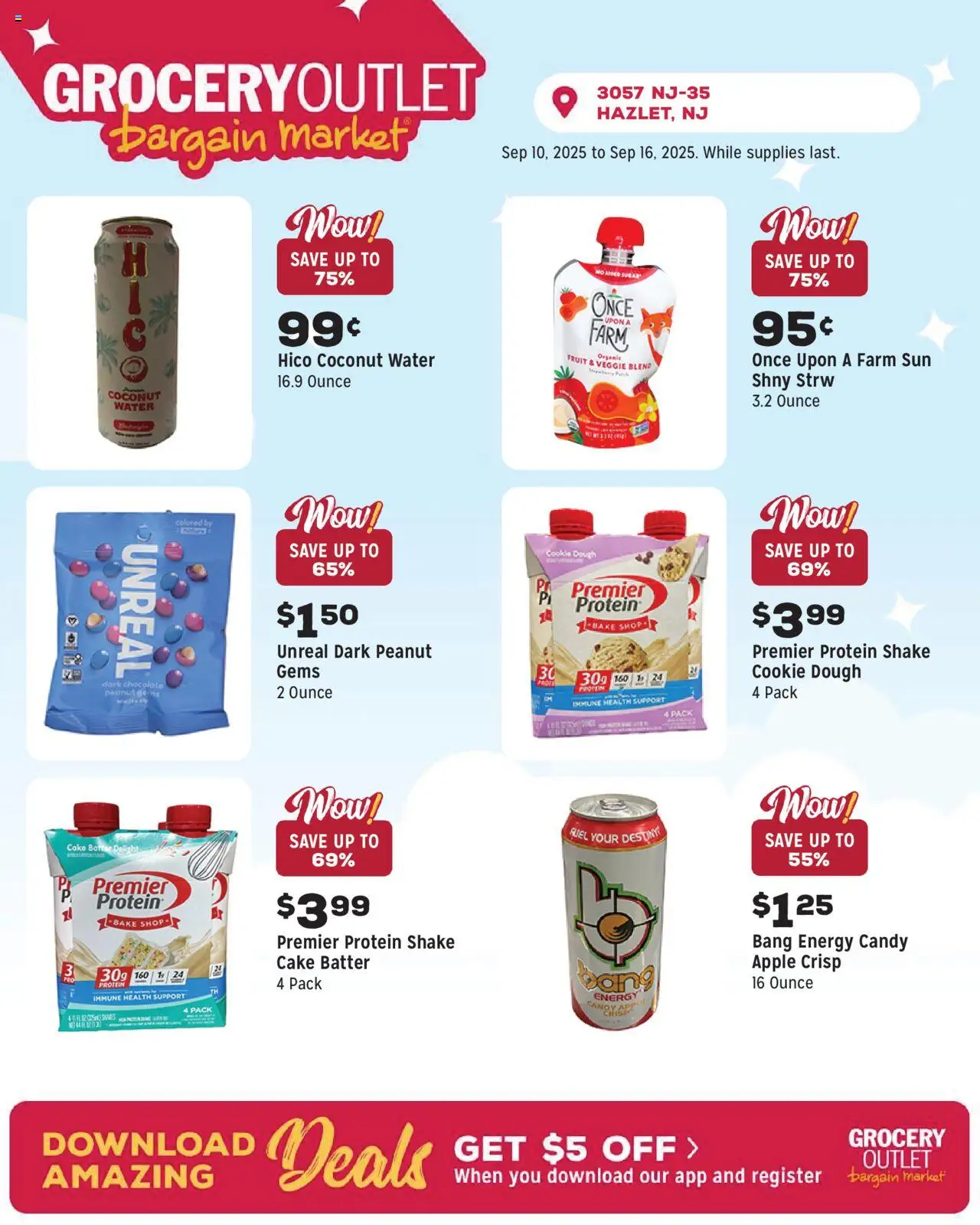 Grocery Outlet Weekly Ad - valid from 10.09.2025 | Page: 2 | Products: Chocolate, Water