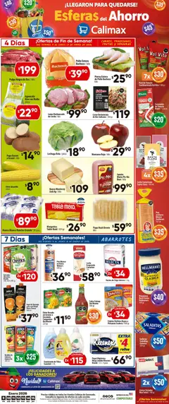 Vista previa de Calimax folleto Ensenada, nuevo folleto de la tienda, válido en México a partir del 09.01.2026