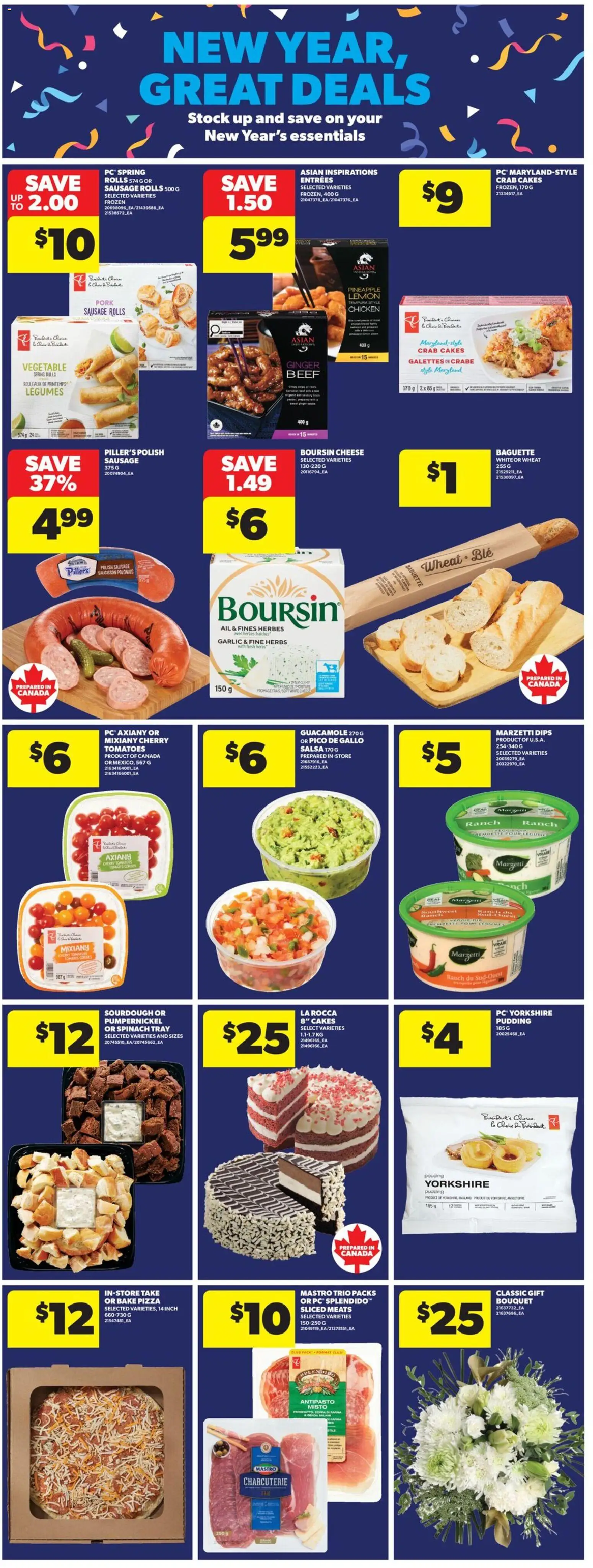 Real Canadian Superstore flyer valid from 25.12.2025 | Page: 6 | Products: PC, Cheese, Chicken, Tomatoes