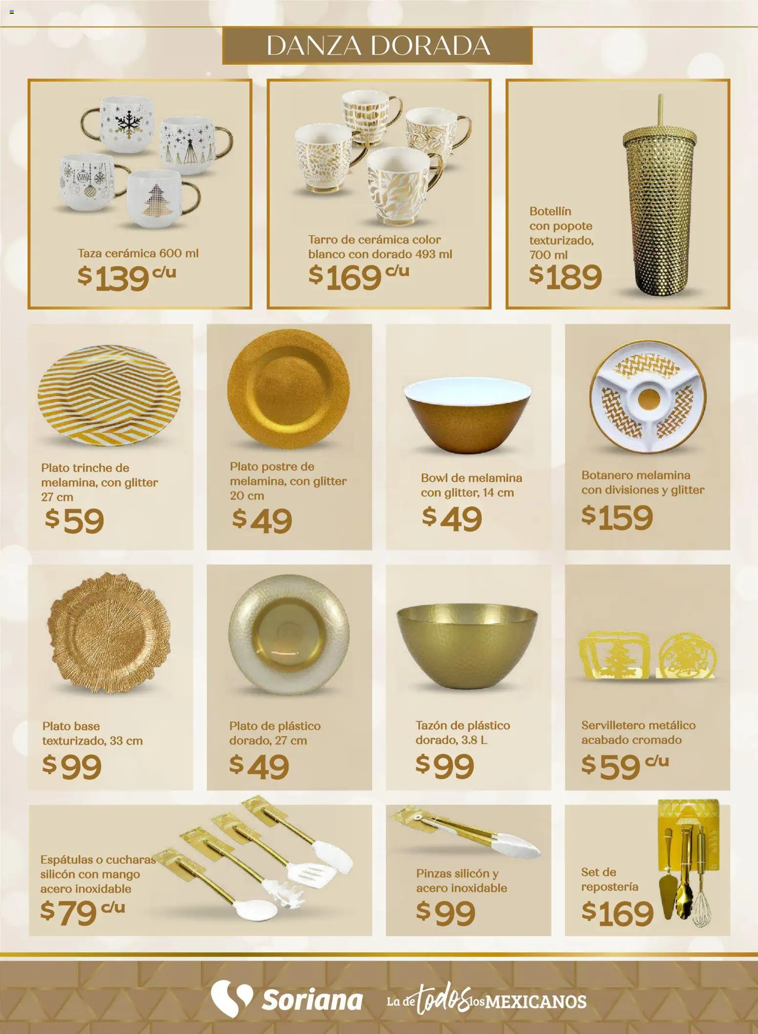 Nuevas ofertas de Soriana válidas en toda la República Mexicana desde el 25.09.2025. ¡Encuentra las mejores ofertas en Soriana - Decoración Navideña Súper Nacional! | Página: 21 | Productos: Taza, Mango, Bowl, Servilletero