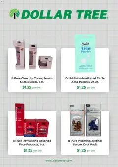 Preview of Dollar Tree weekly ads valid from 12.04.2026 | Page: 5 | Products: Vitamin, Fragrance, Night Cream, Toner